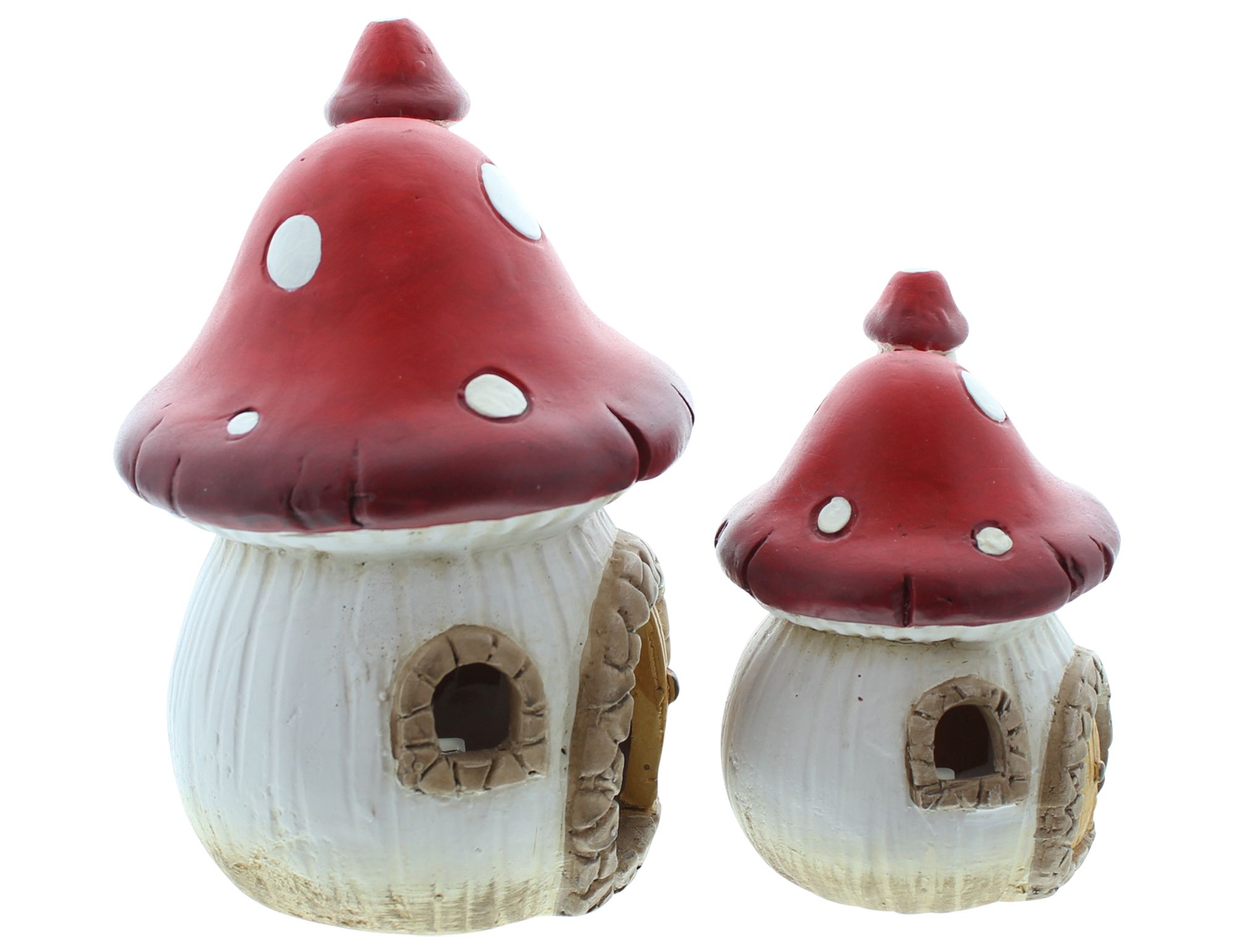 Acheter Lot de 2 maisons LED "champignon"  dans la boutique en ligne de Frank Flechtwaren pour Automne