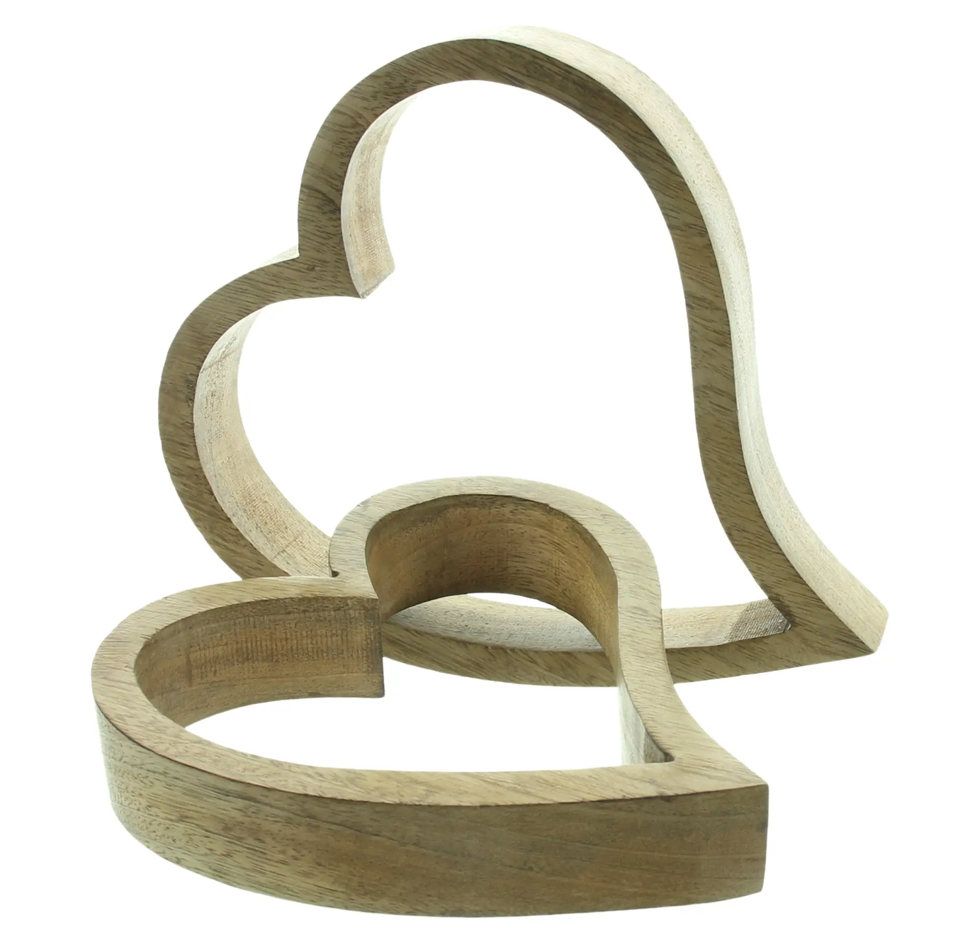 Acheter Lot de 2 coeurs " bois de manguier"  dans la boutique en ligne de Frank Flechtwaren pour Coup de coeur