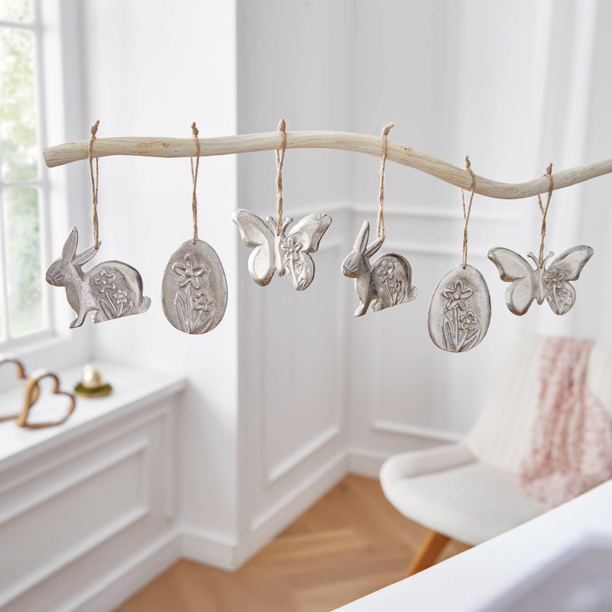 Acheter Lot de 6 suspensions "Pâques"  dans la boutique en ligne de Frank Flechtwaren