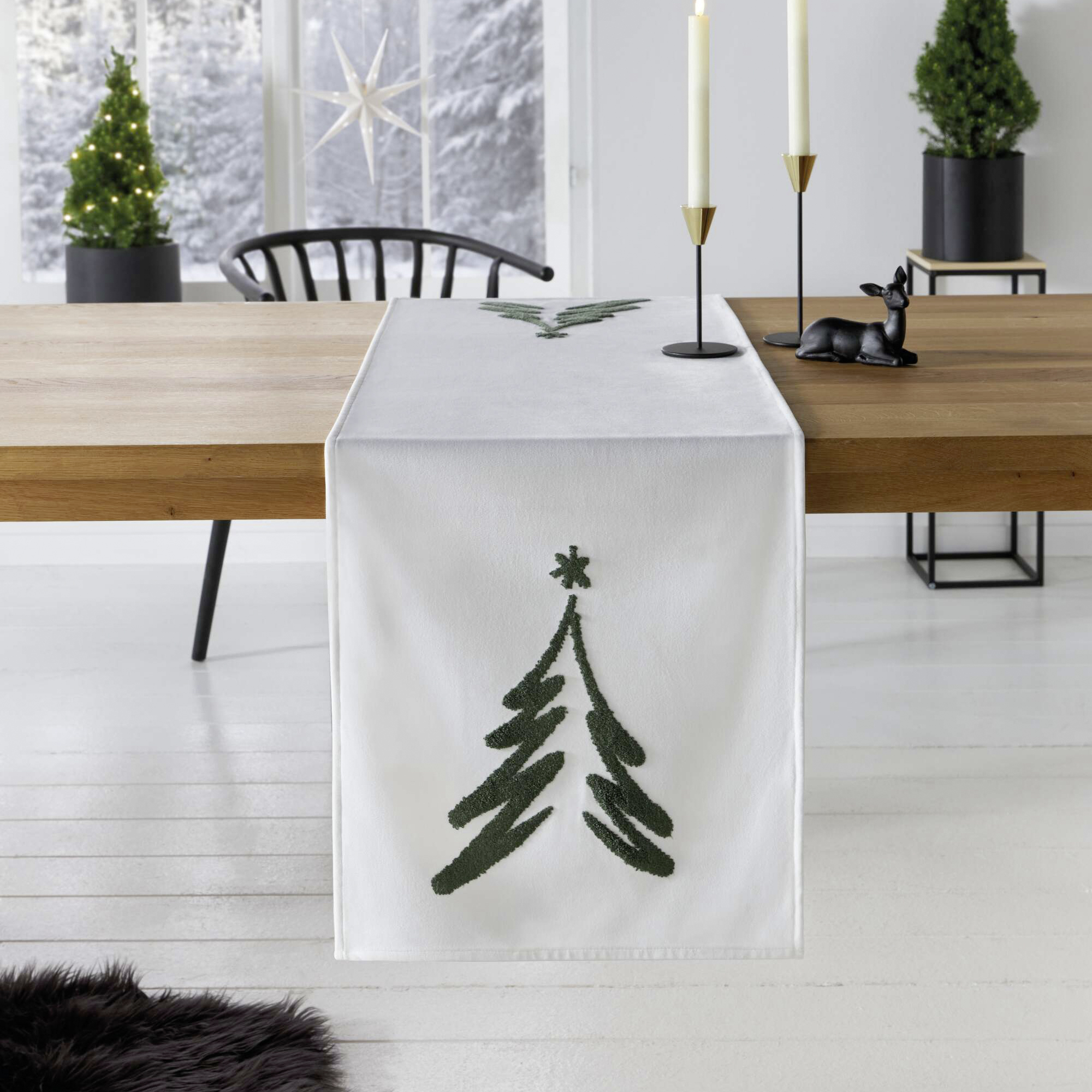Acheter Chemin de table "sapin de Noël"  dans la boutique en ligne de Frank Flechtwaren pour Noël