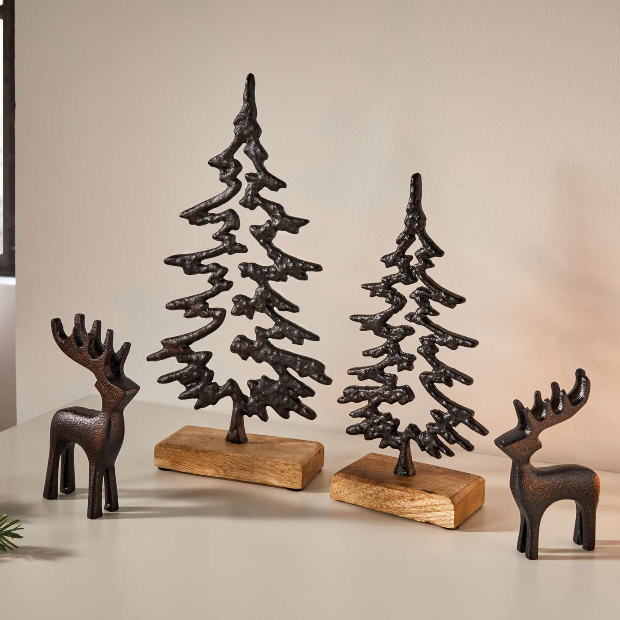 Acheter Lot de 2 sapins "black"  dans la boutique en ligne de Frank Flechtwaren pour Sapins