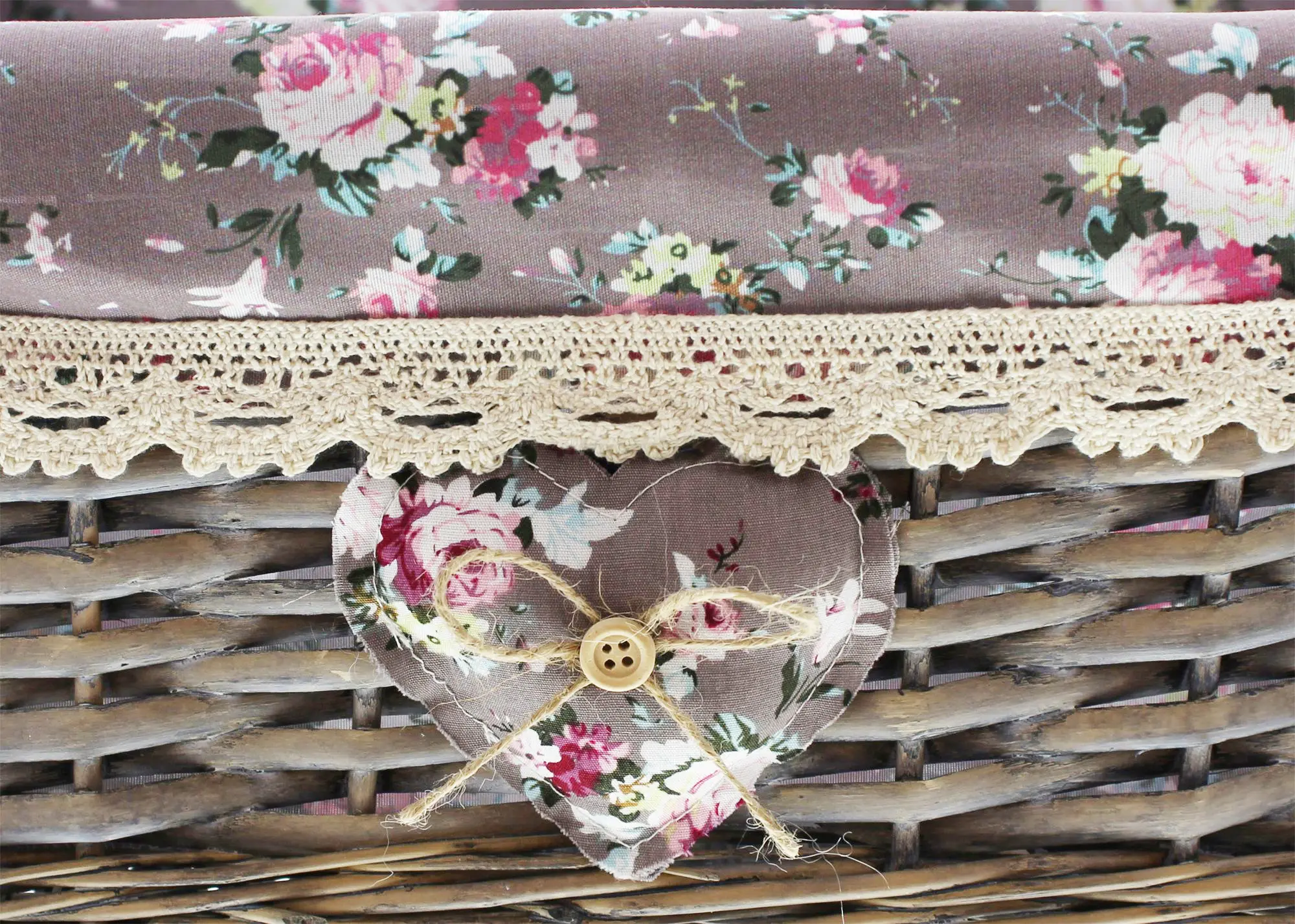 Acheter Lot de 4 corbeilles "roses"  dans la boutique en ligne de Frank Flechtwaren pour Paniers de remplissage &amp; universels