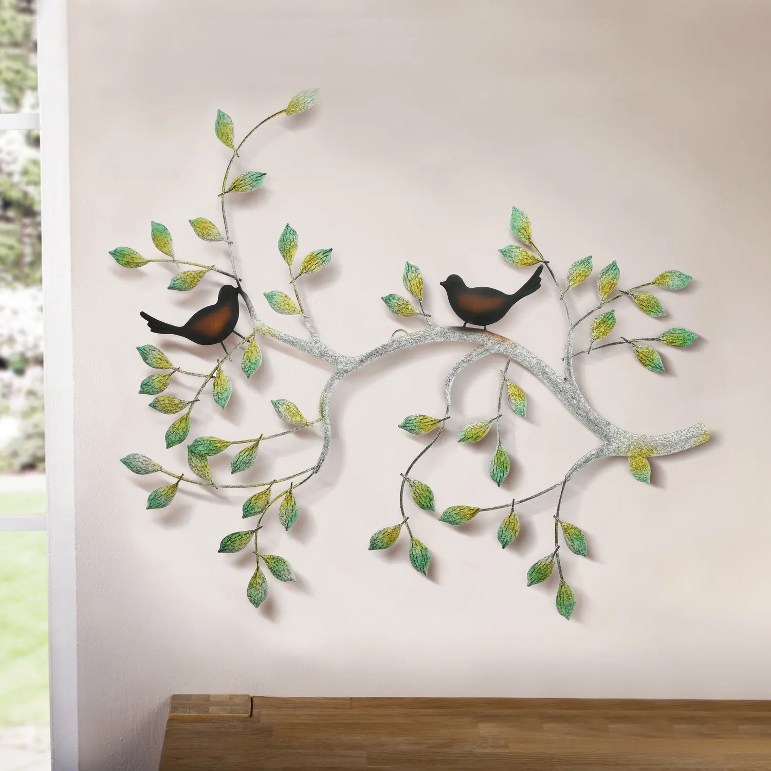 Acheter Décoration murale "oiseaux sur branche"  dans la boutique en ligne de Frank Flechtwaren