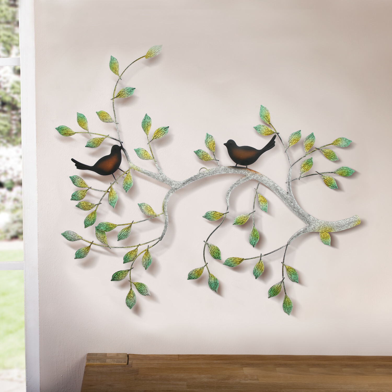Acheter Décoration murale "oiseaux sur branche"  dans la boutique en ligne de Frank Flechtwaren
