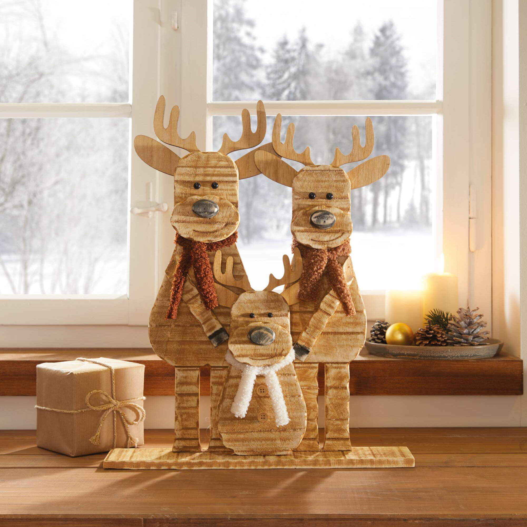 Acheter Décoration de Noël "Trio de rennes"  dans la boutique en ligne de Frank Flechtwaren