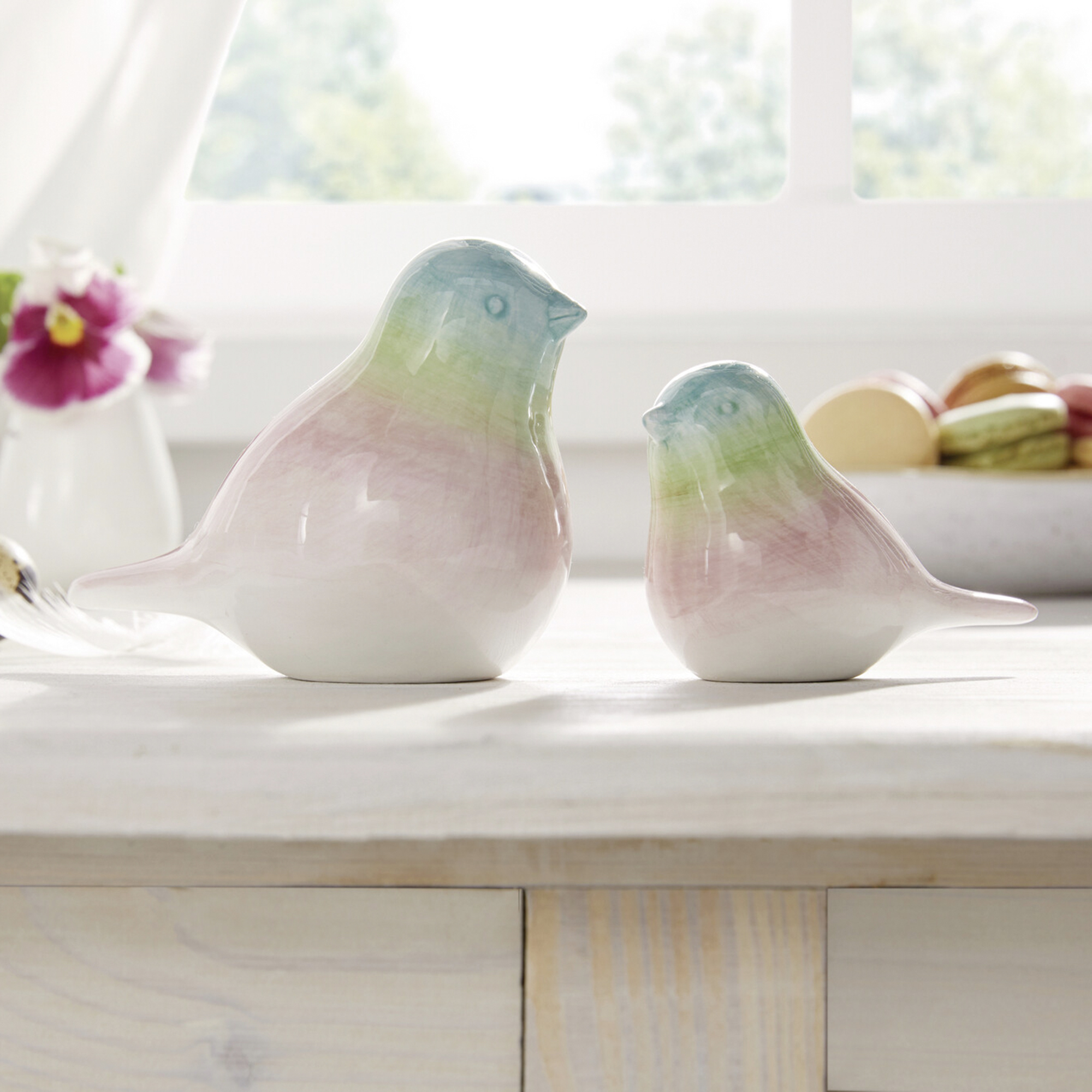 Acheter Lot de 2 oiseaux "pastel"  dans la boutique en ligne de Frank Flechtwaren