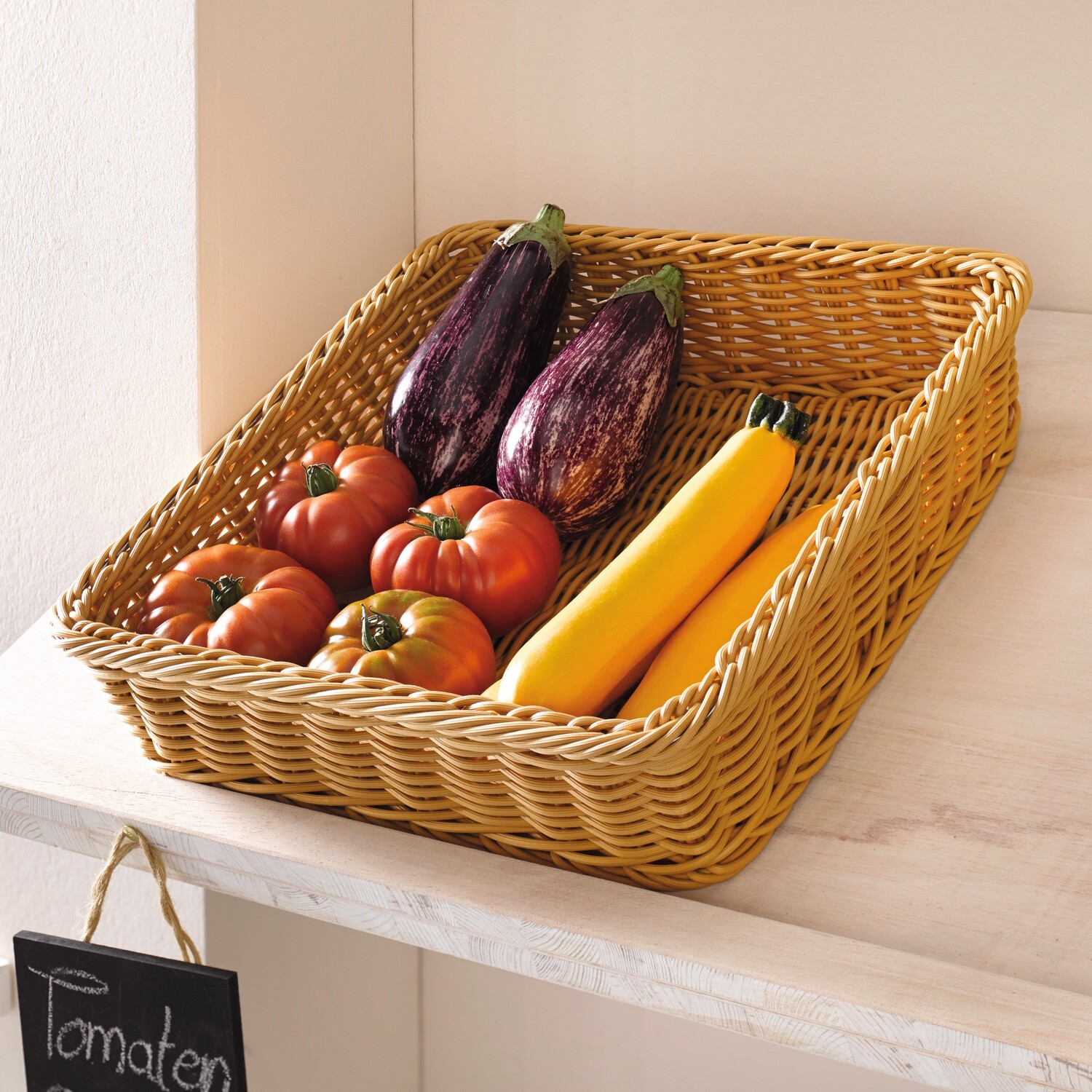 Acheter Panier d'étalage "poly"  dans la boutique en ligne de Frank Flechtwaren