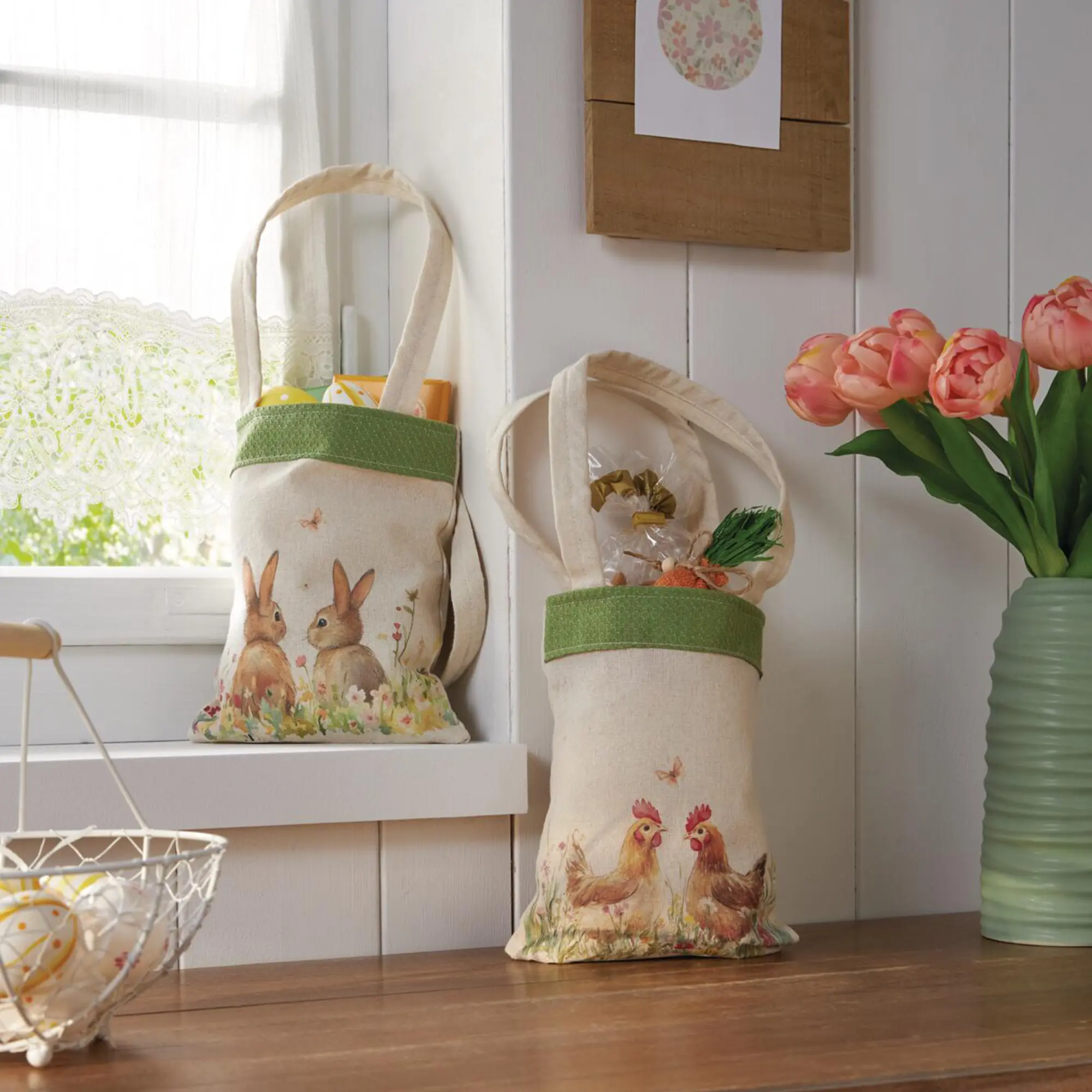 Acheter Lot de 2 sacs cadeaux "Pâques"  dans la boutique en ligne de Frank Flechtwaren