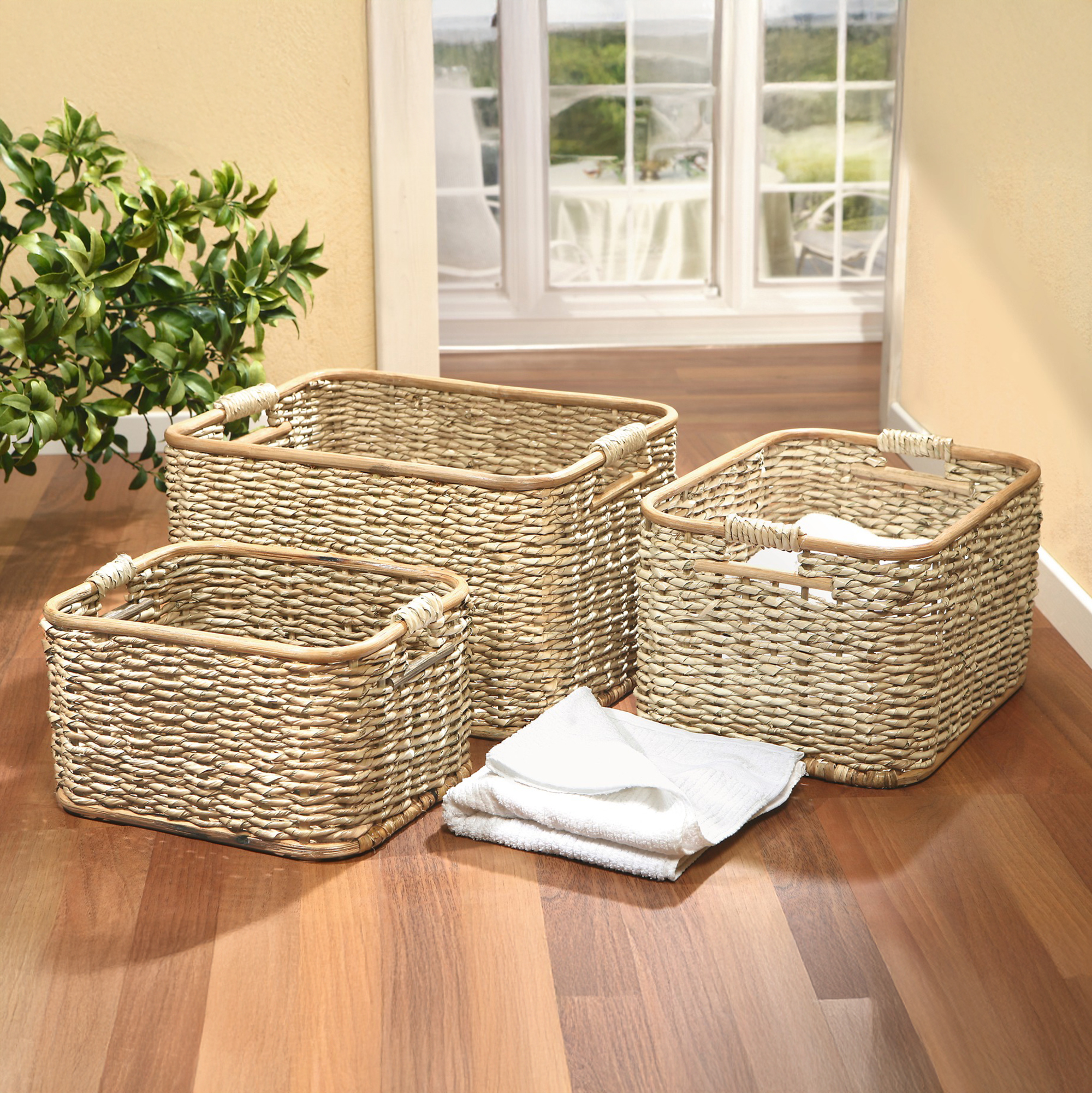 Acheter Panier de rangement "roseau", MM  dans la boutique en ligne de Frank Flechtwaren
