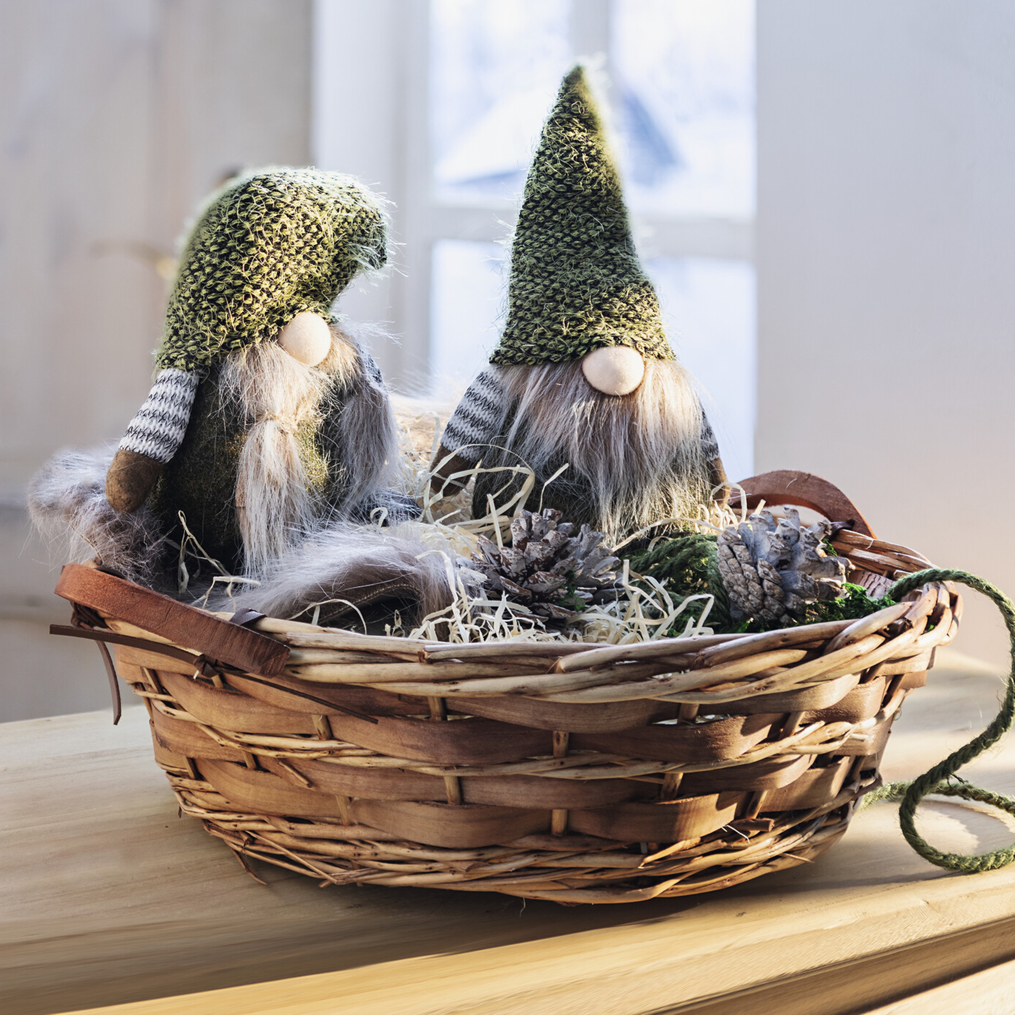 Acheter Corbeille déco"bandes d'osier" dans la boutique en ligne de Frank Flechtwaren pour Paniers de remplissage & universels Acheter Corbeille déco"bandes d'osier" dans la boutique en ligne de Frank Flechtwaren pour Paniers de remplissage & universels
