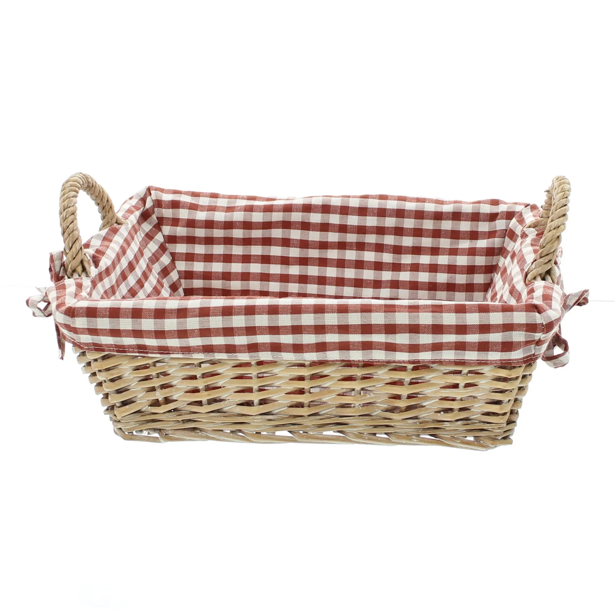 Acheter Corbeille "carreaux", carrée  dans la boutique en ligne de Frank Flechtwaren pour Coupes