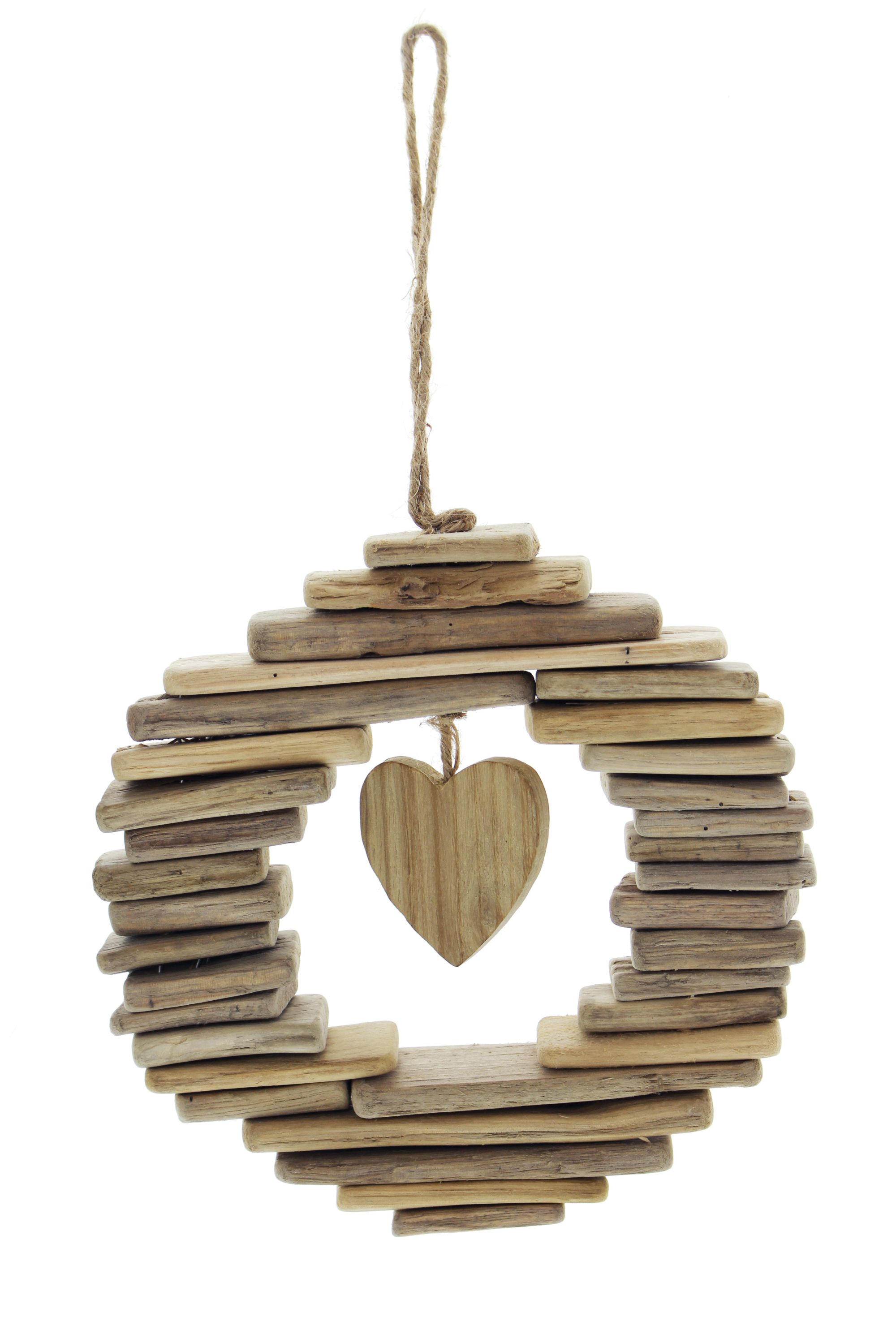 Acheter Couronne "Wooden-Heart"  dans la boutique en ligne de Frank Flechtwaren pour Pâques