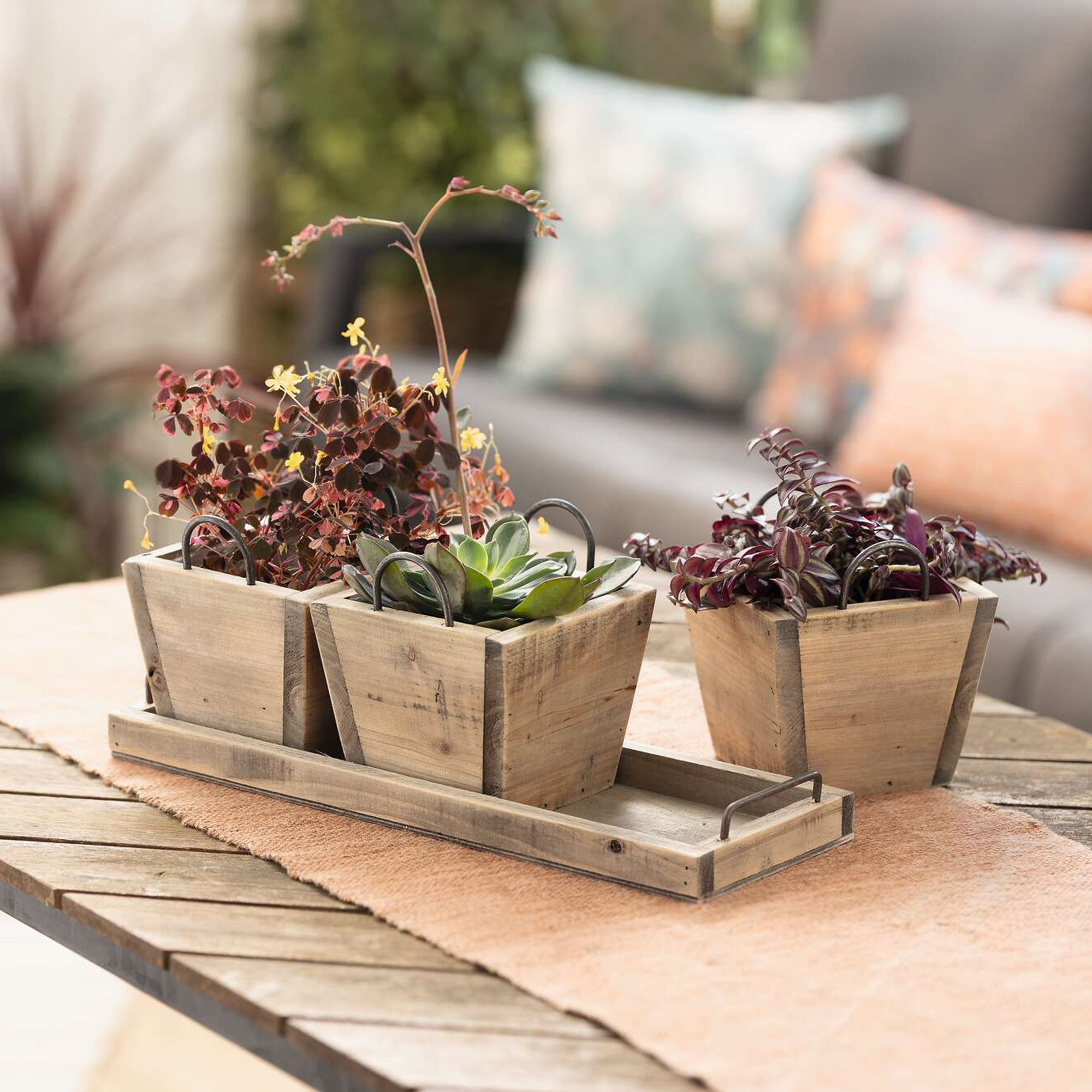 Acheter Jardinière "recyclé-chic"  dans la boutique en ligne de Frank Flechtwaren