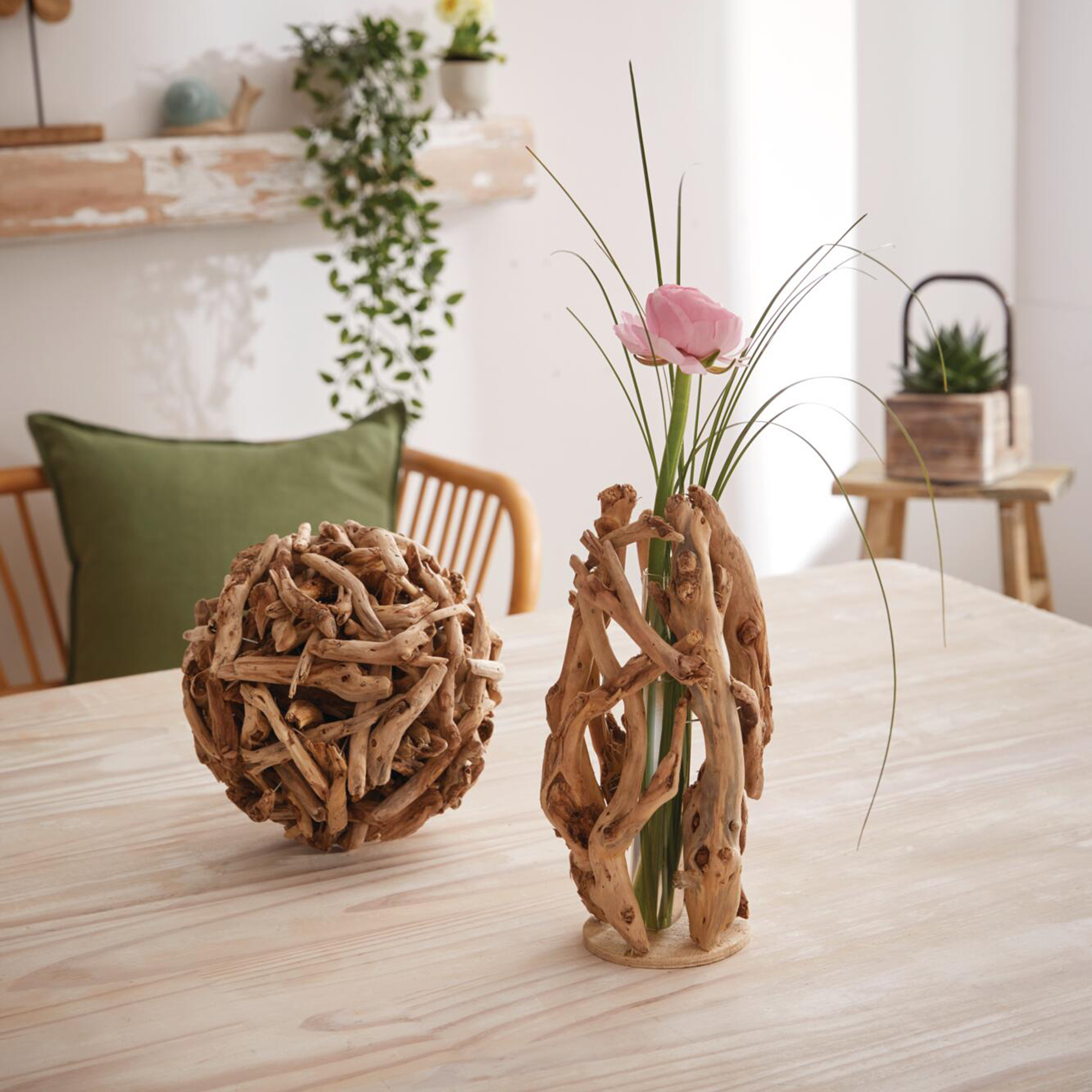 Acheter Sphère "Bois de racine"  dans la boutique en ligne de Frank Flechtwaren pour Boules décoratives