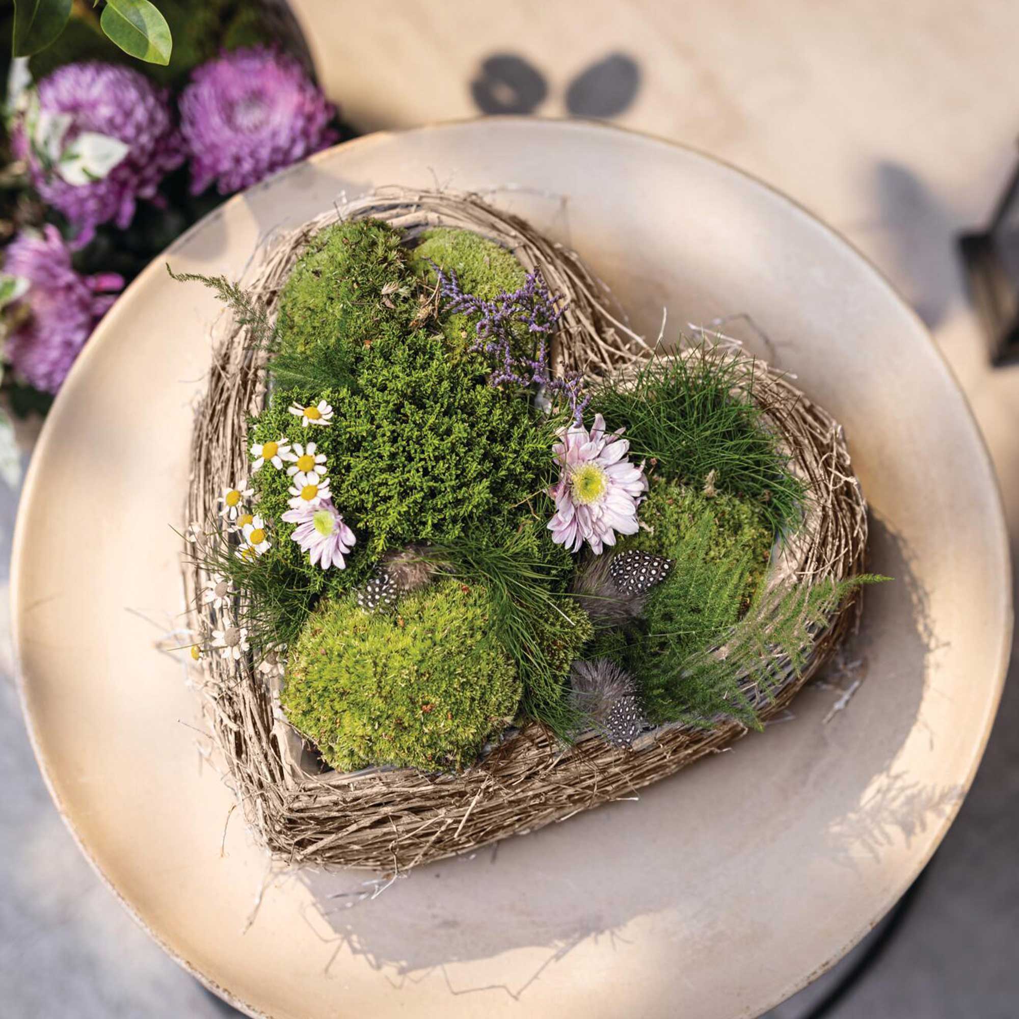 Acheter Jardinière "coeur"  dans la boutique en ligne de Frank Flechtwaren pour Jardinières corbeilles