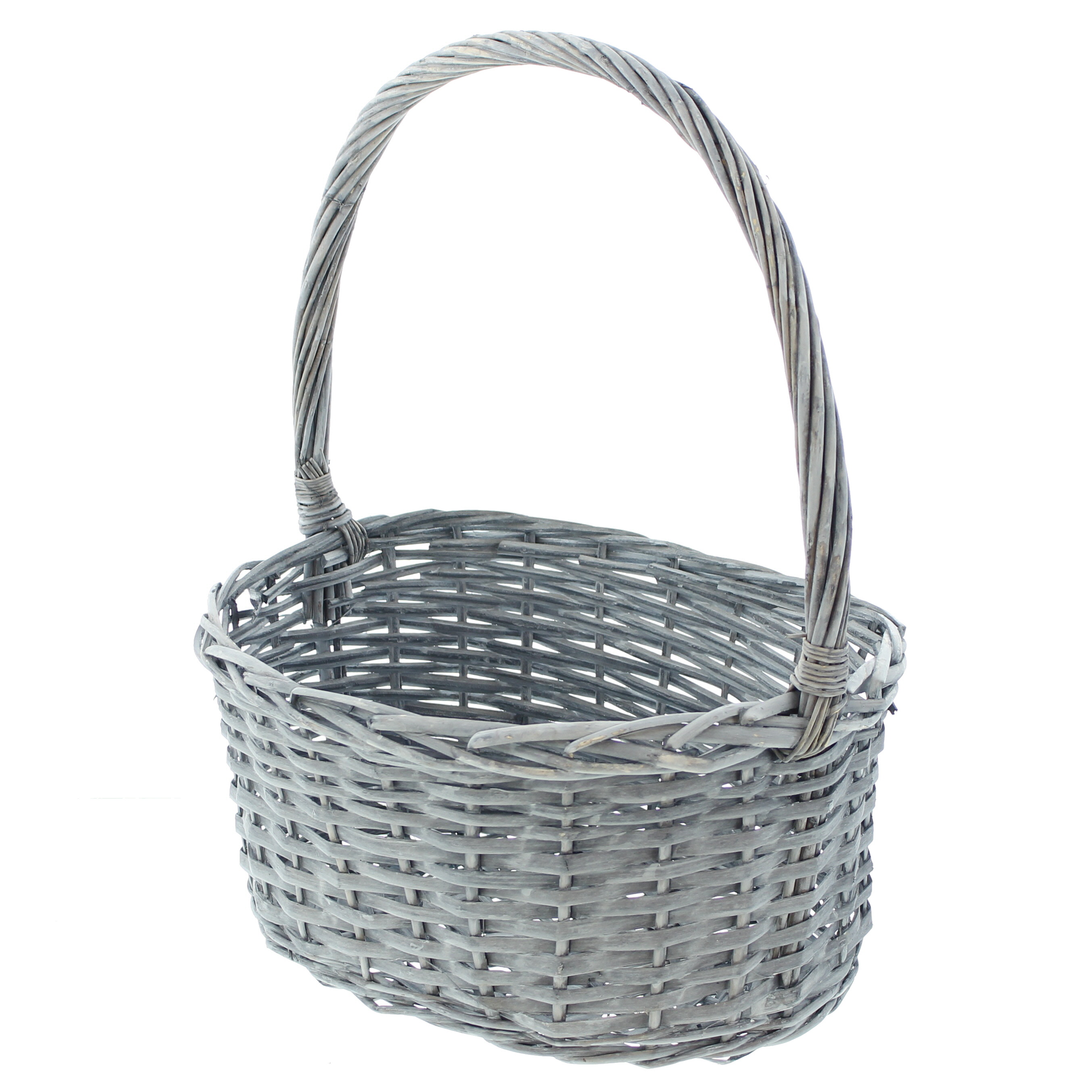 Acheter Corbeille à anse "cérusé gris" dans la boutique en ligne de Frank Flechtwaren pour Paniers cadeaux Acheter Corbeille à anse "cérusé gris" dans la boutique en ligne de Frank Flechtwaren pour Paniers cadeaux