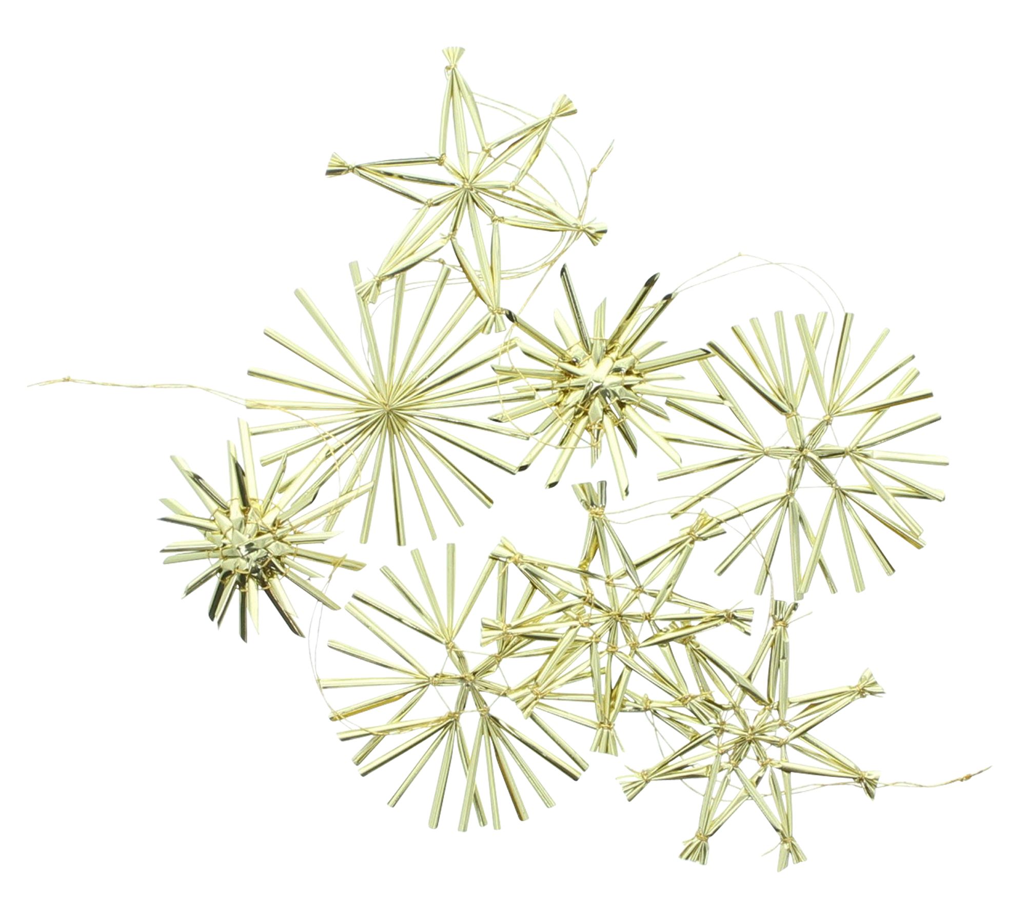 Acheter Étoile de Noël « Gold », lot de 32 dans la boutique en ligne de Frank Flechtwaren pour Décorations à suspendre