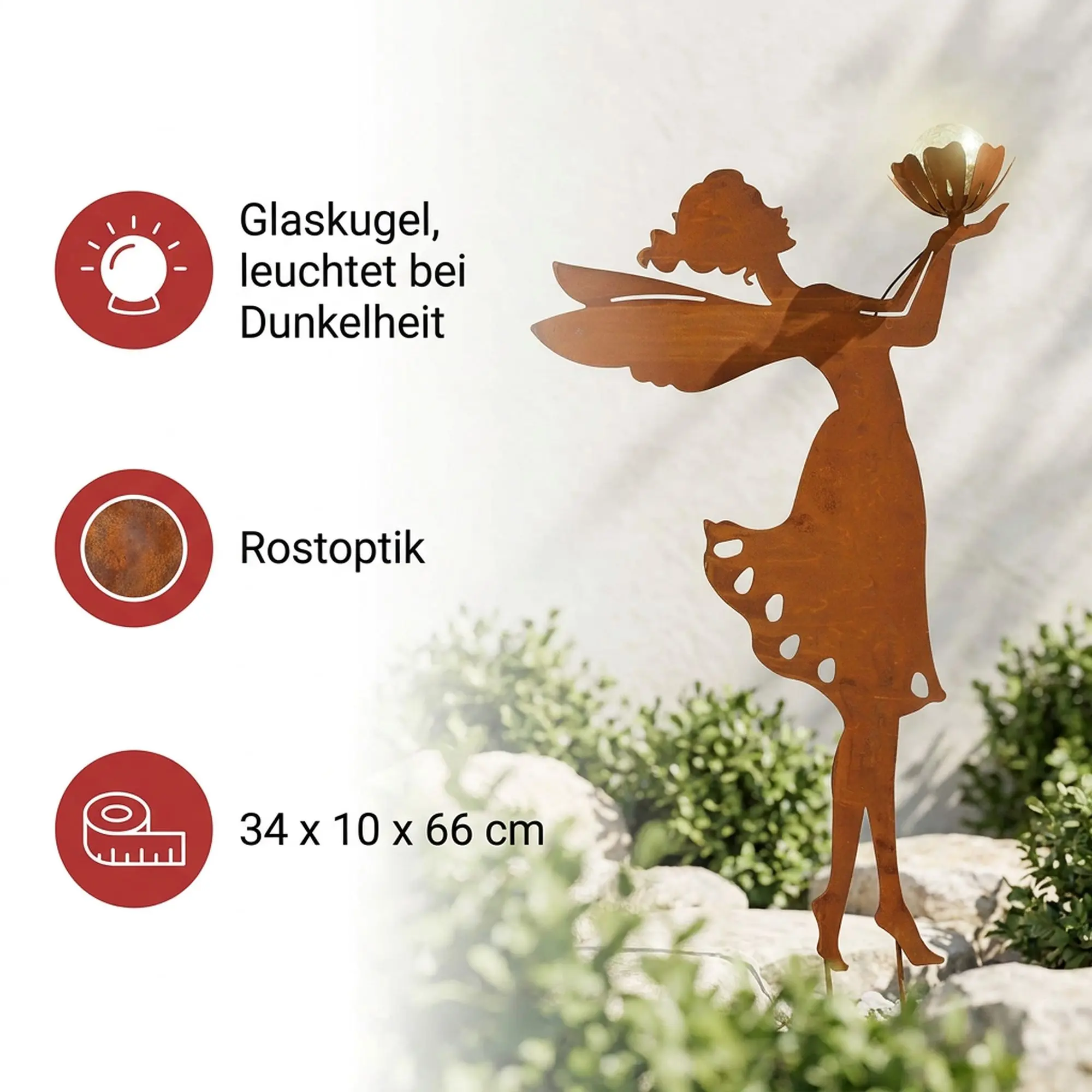 Acheter Pic solaire "fée"  dans la boutique en ligne de Frank Flechtwaren pour Éclairage solaire