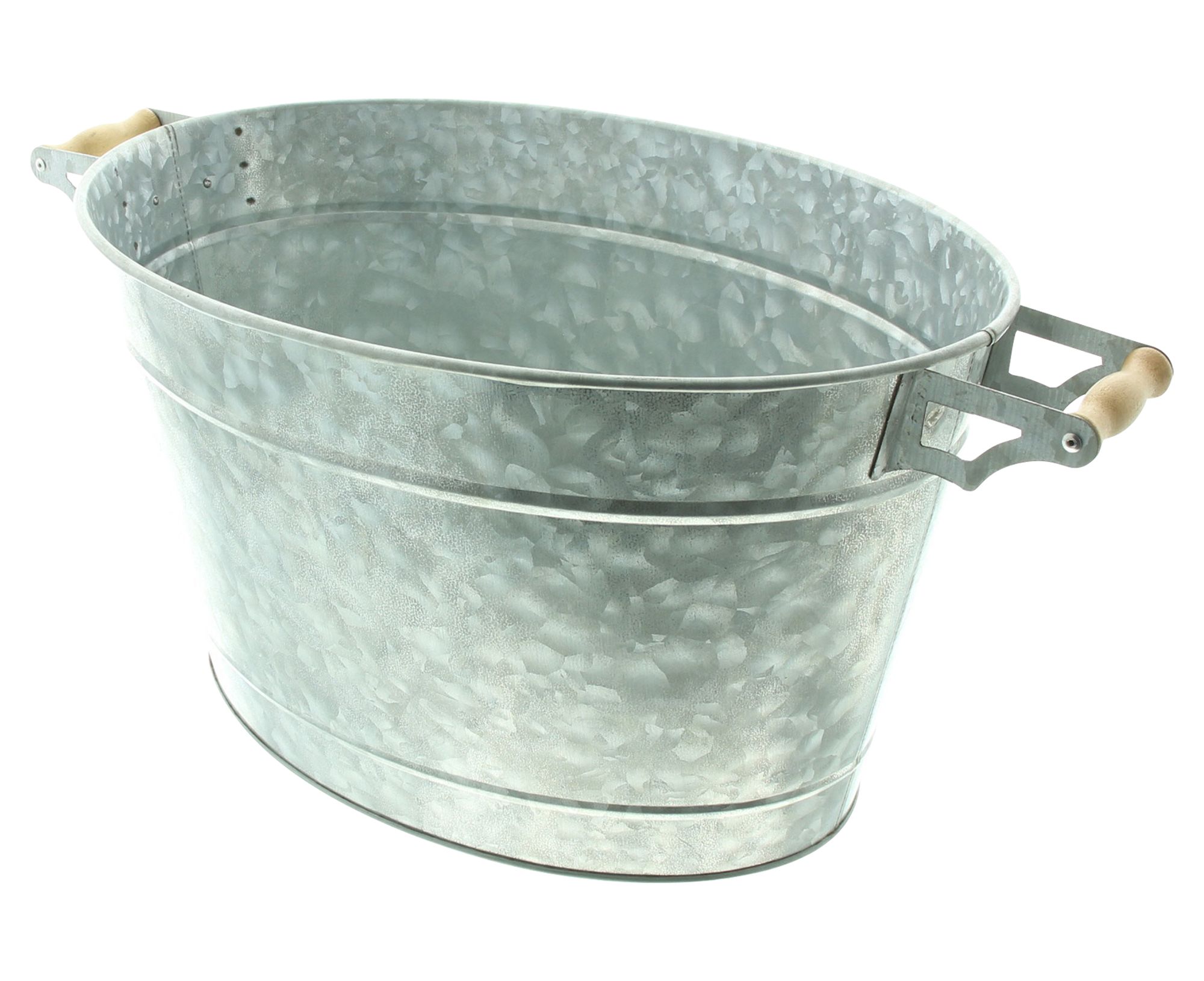 Acheter Bassine métallique "Silver"  dans la boutique en ligne de Frank Flechtwaren pour Pots de fleurs