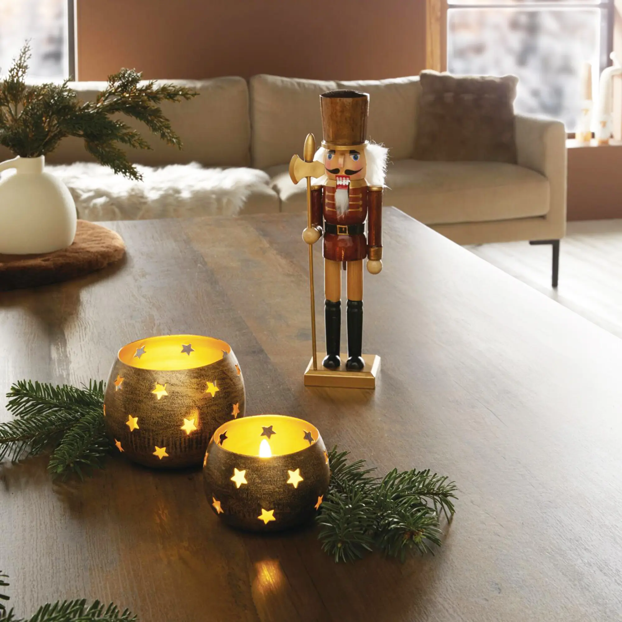Acheter Photophore « Sternenzauber », lot de 2 dans la boutique en ligne de Frank Flechtwaren pour Noël