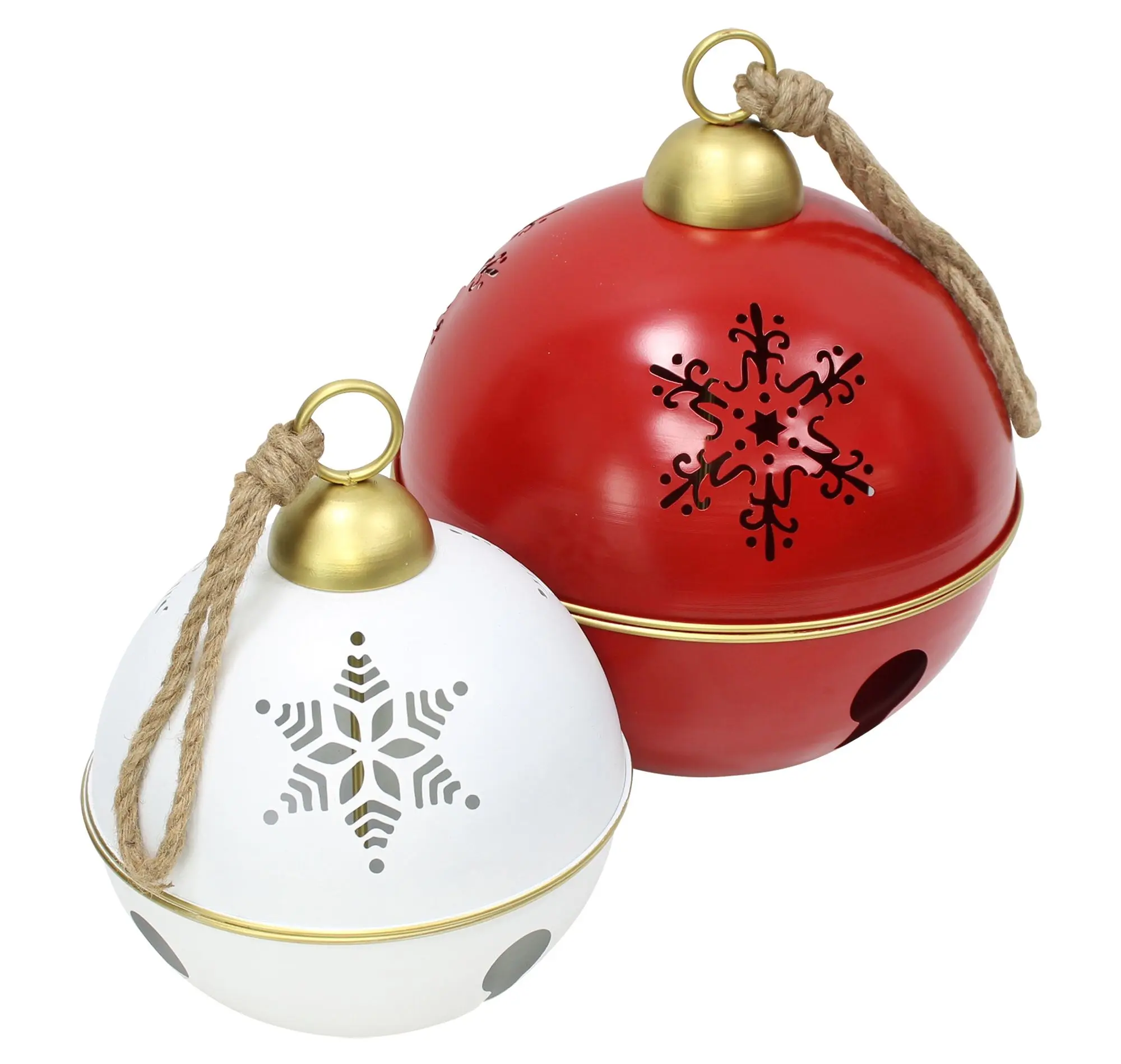 Acheter Cloche de Noël « Maxi », lot de 2 dans la boutique en ligne de Frank Flechtwaren pour Boules de Noël décoratives