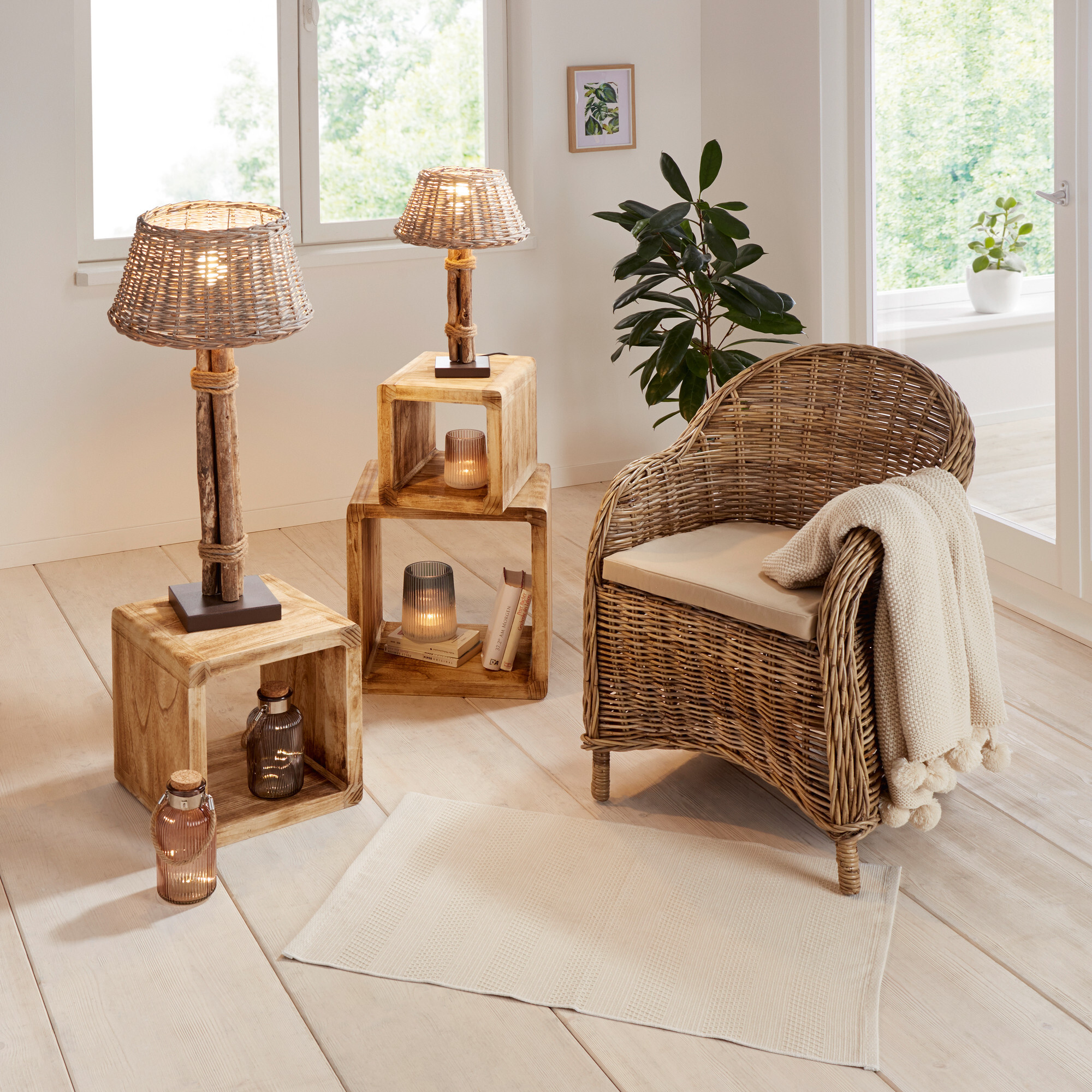 Acheter Lampe "charme"  dans la boutique en ligne de Frank Flechtwaren