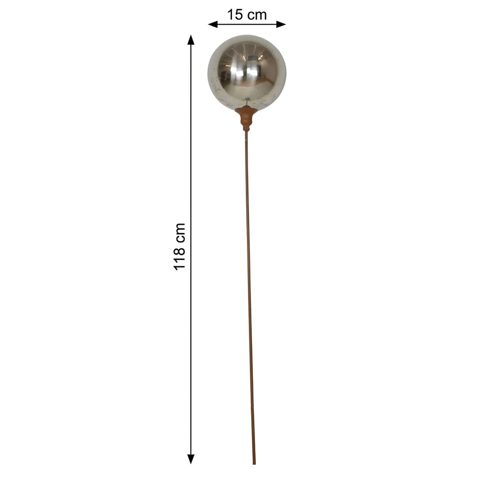 Acheter Pic en métal "boule"  dans la boutique en ligne de Frank Flechtwaren pour Boules de Noël décoratives