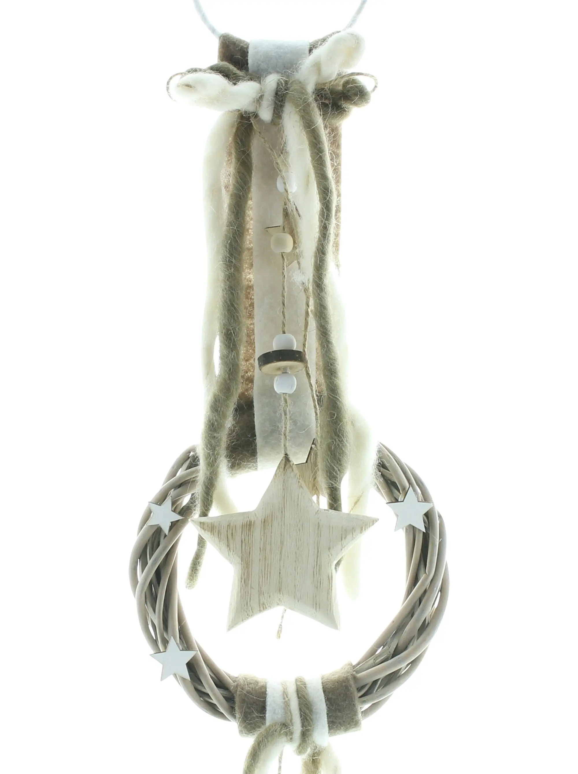 Acheter Suspension"couronne avec étoile"  dans la boutique en ligne de Frank Flechtwaren pour Décorations à suspendre