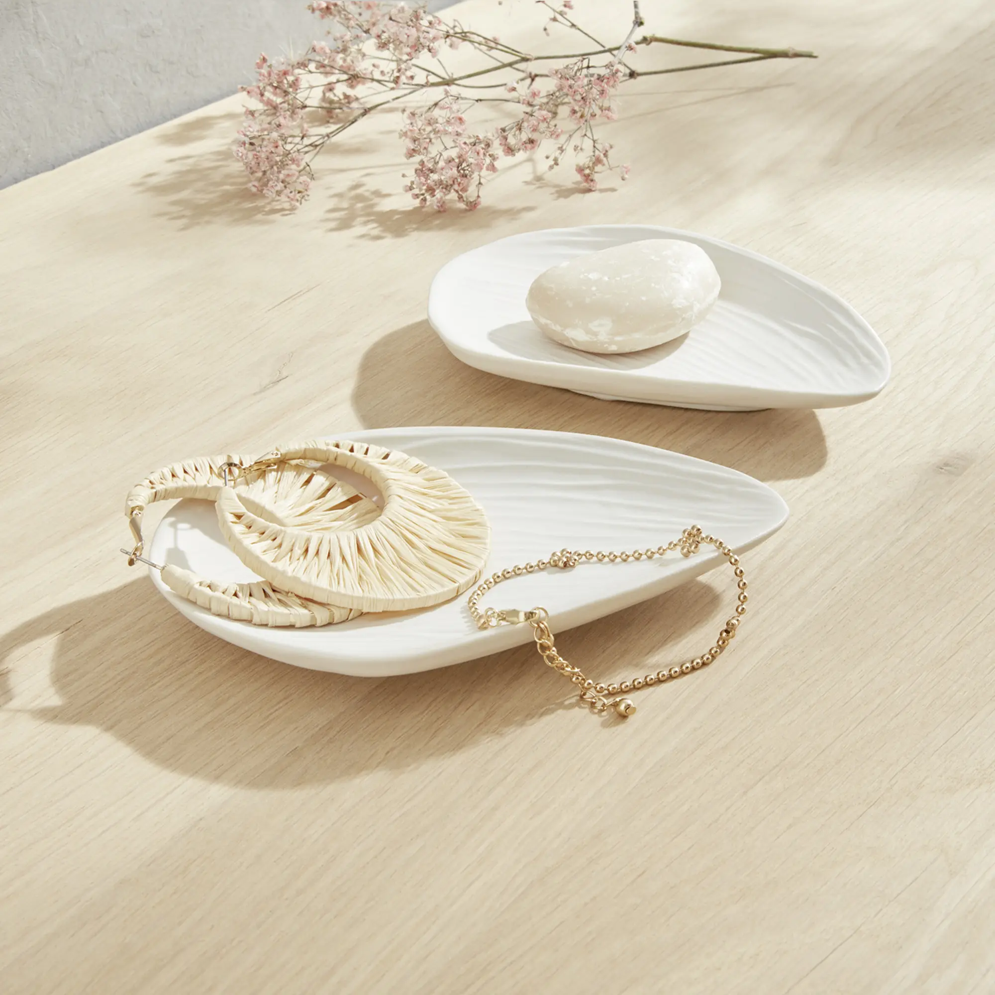 Acheter Lot de 2 porte-savons "coquillage"  dans la boutique en ligne de Frank Flechtwaren