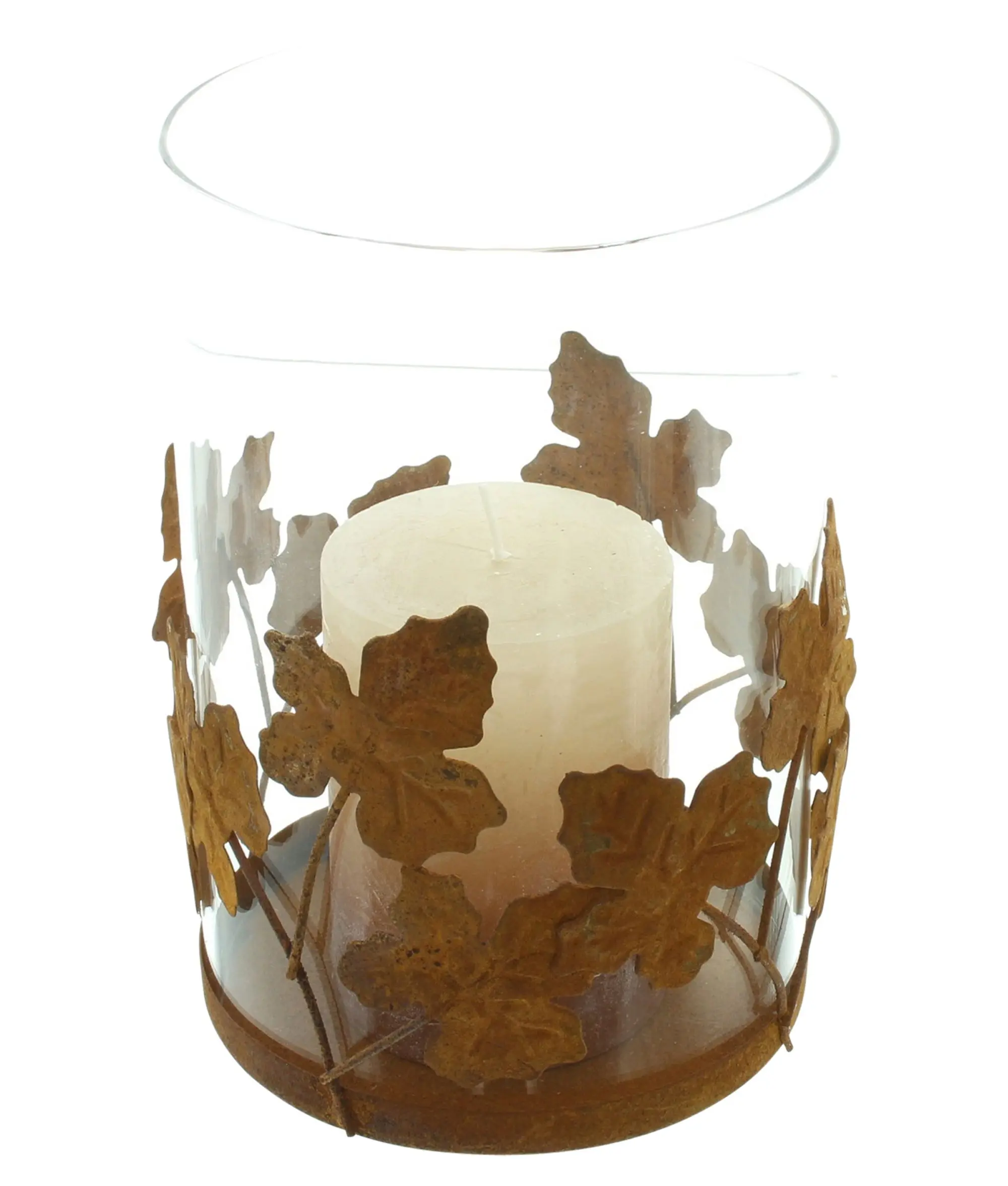 Acheter Photophore "feuille d'automne"  dans la boutique en ligne de Frank Flechtwaren pour Lanternes