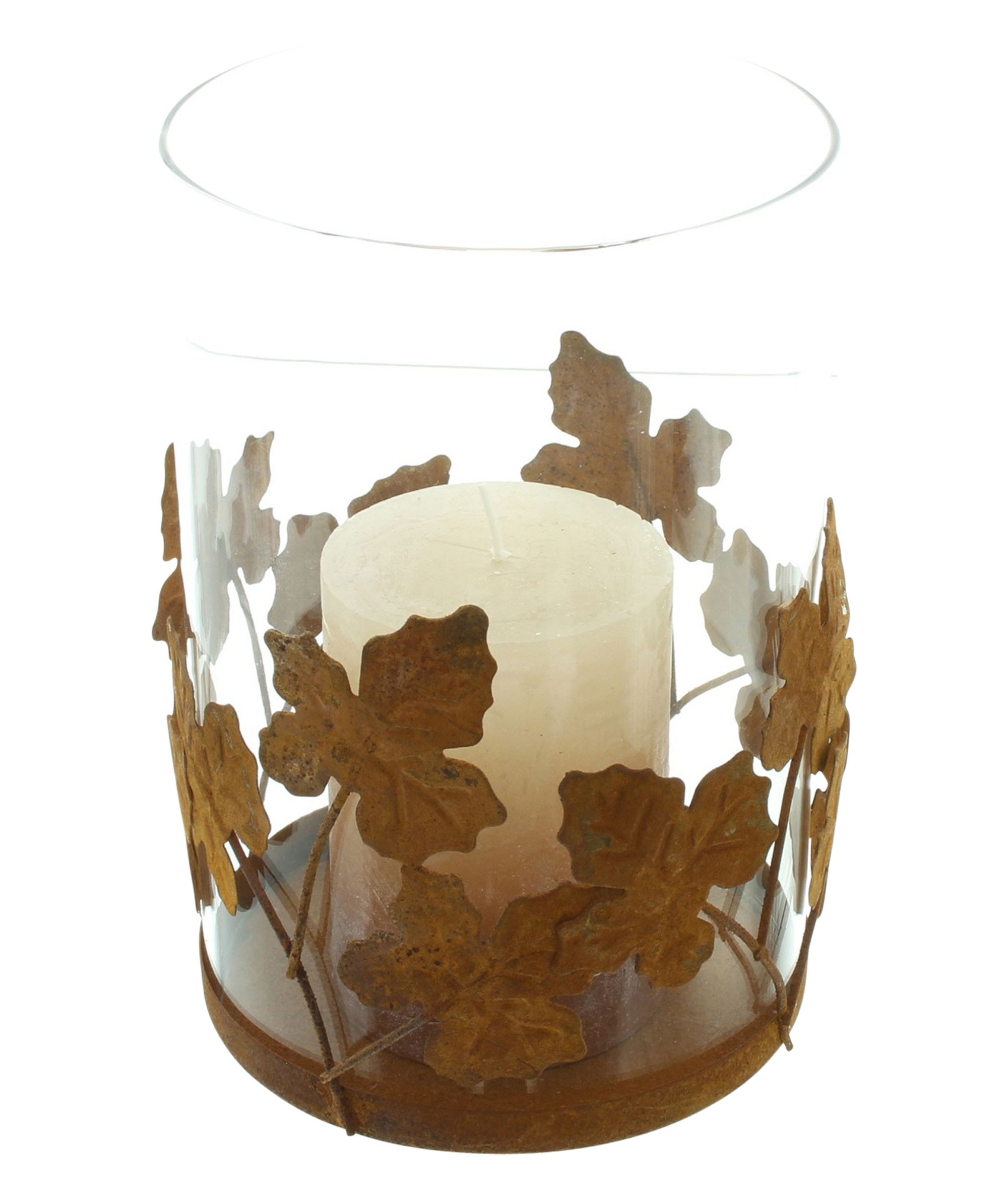 Acheter Photophore "feuille d'automne"  dans la boutique en ligne de Frank Flechtwaren pour Lumières d'automne