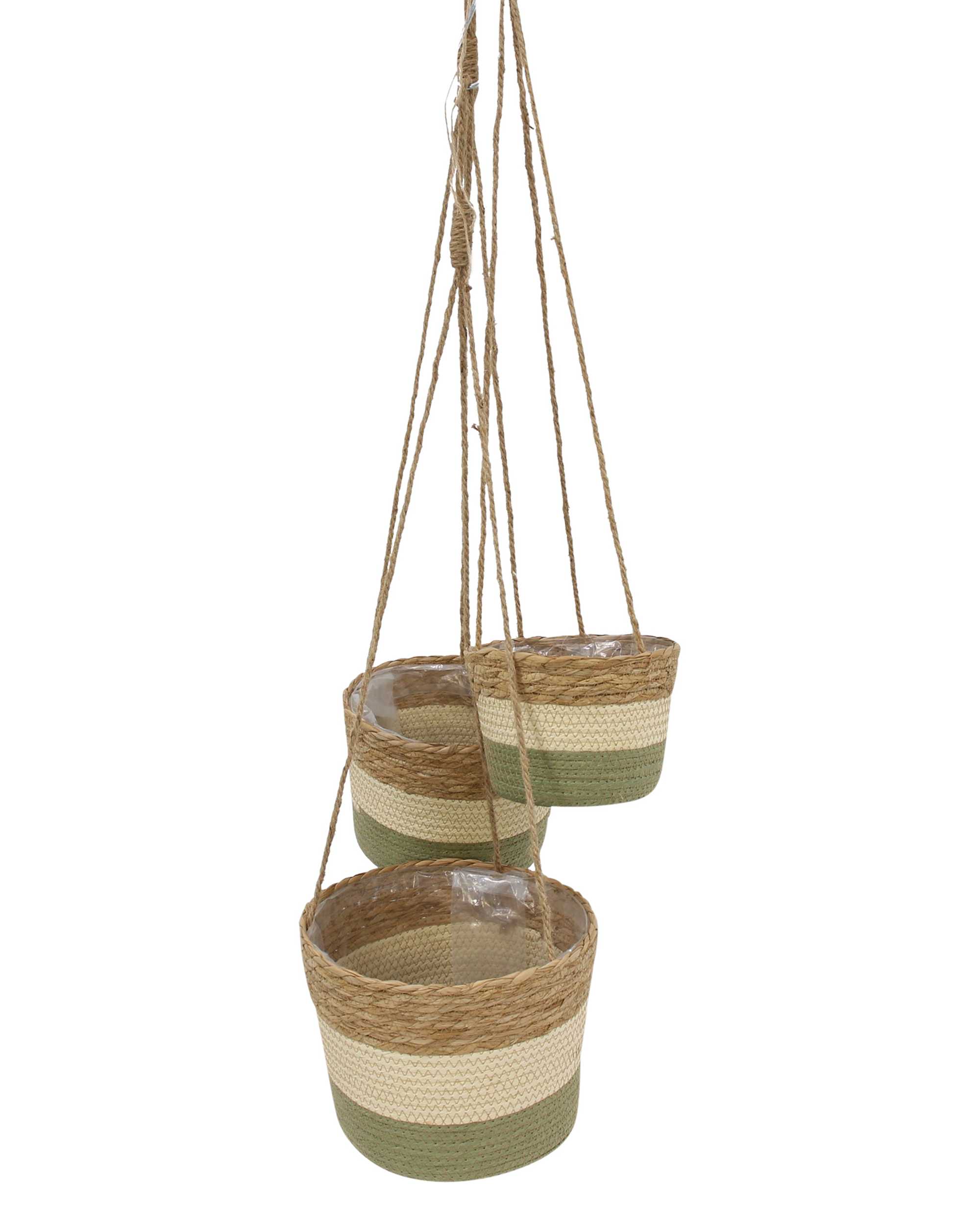 Acheter Lot de 3 jardinières suspendues "naturelles"  dans la boutique en ligne de Frank Flechtwaren pour Jardinières suspendues