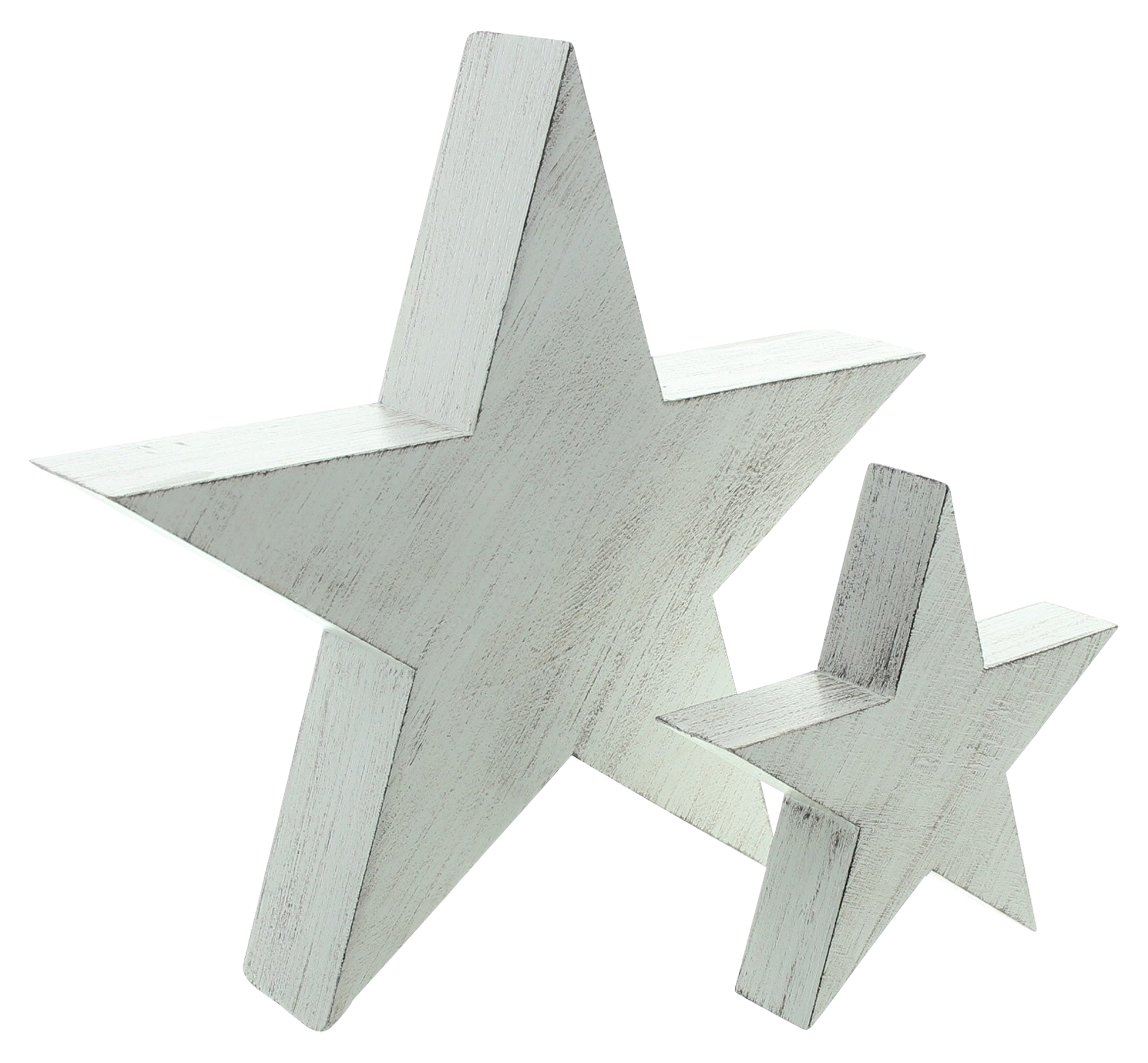 Acheter Lot de 2 étoiles "Whitewashed"  dans la boutique en ligne de Frank Flechtwaren pour Étoiles