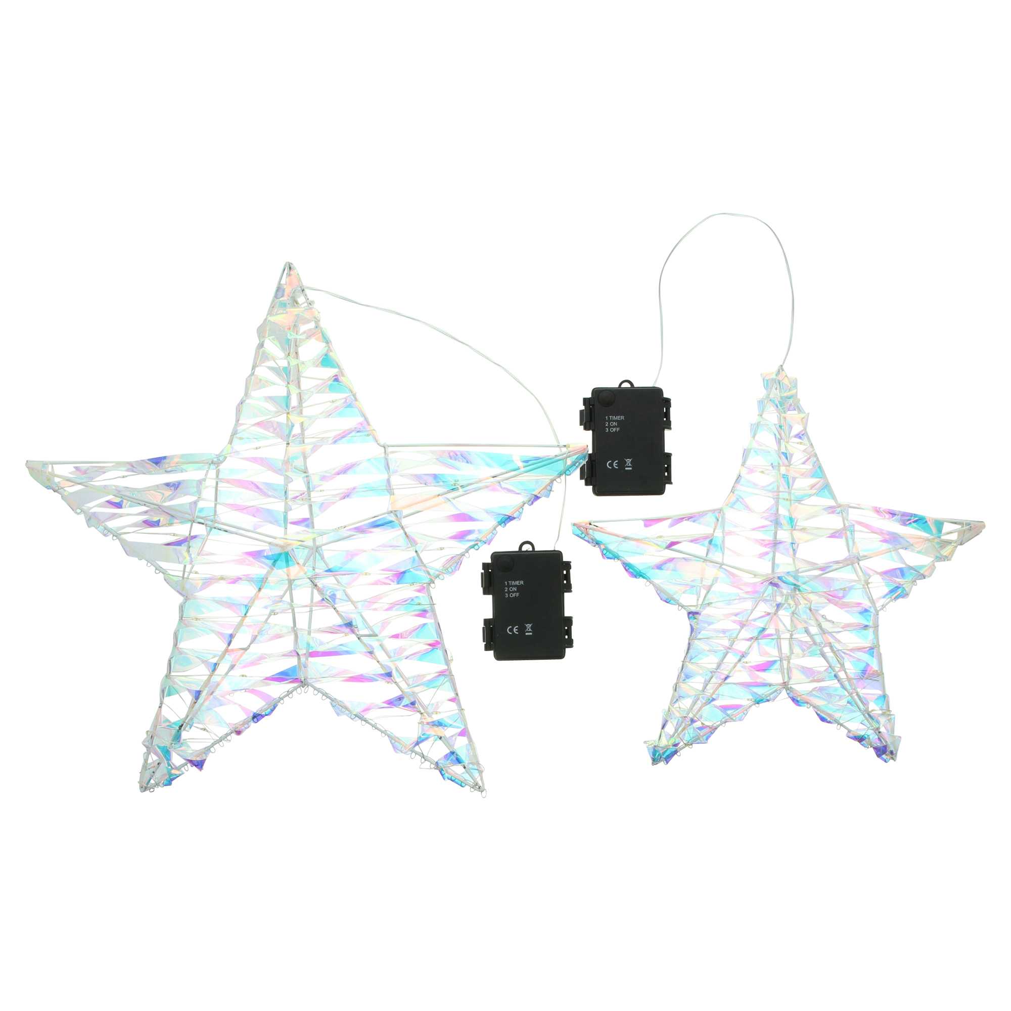 Acheter Lot de 2 suspensions LED "Rainbow"  dans la boutique en ligne de Frank Flechtwaren pour Noël