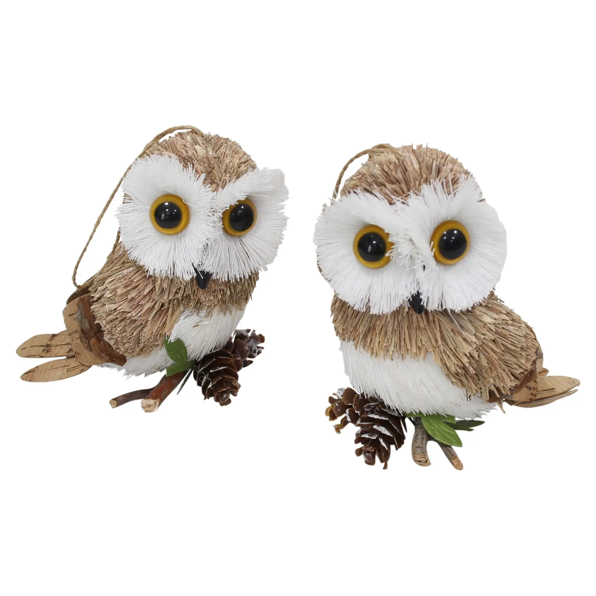 Acheter Suspensions décoratives « Hibou », lot de 2 dans la boutique en ligne de Frank Flechtwaren pour Promenade en forêt
