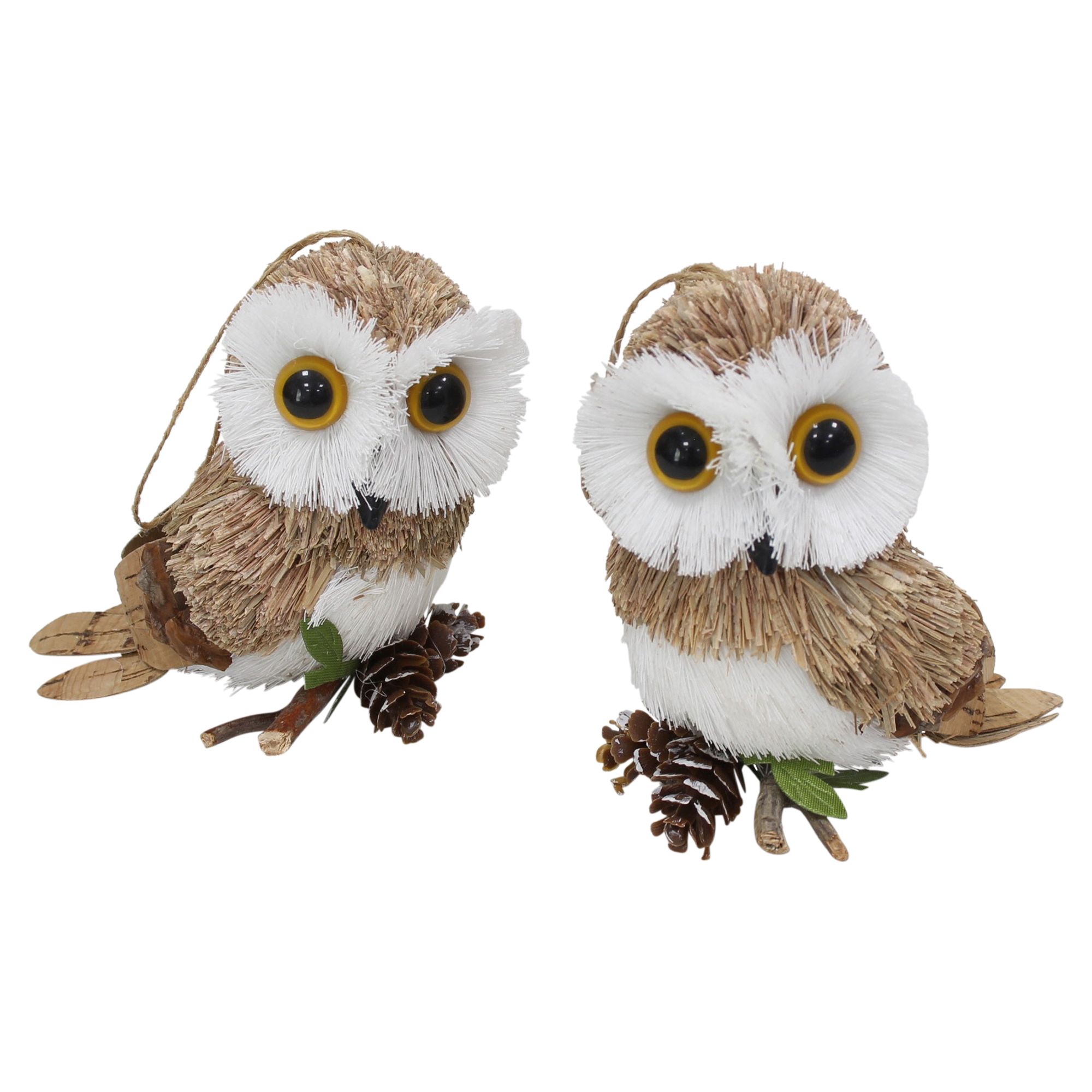Acheter Suspensions décoratives « Hibou », lot de 2 dans la boutique en ligne de Frank Flechtwaren pour Décorations à suspendre