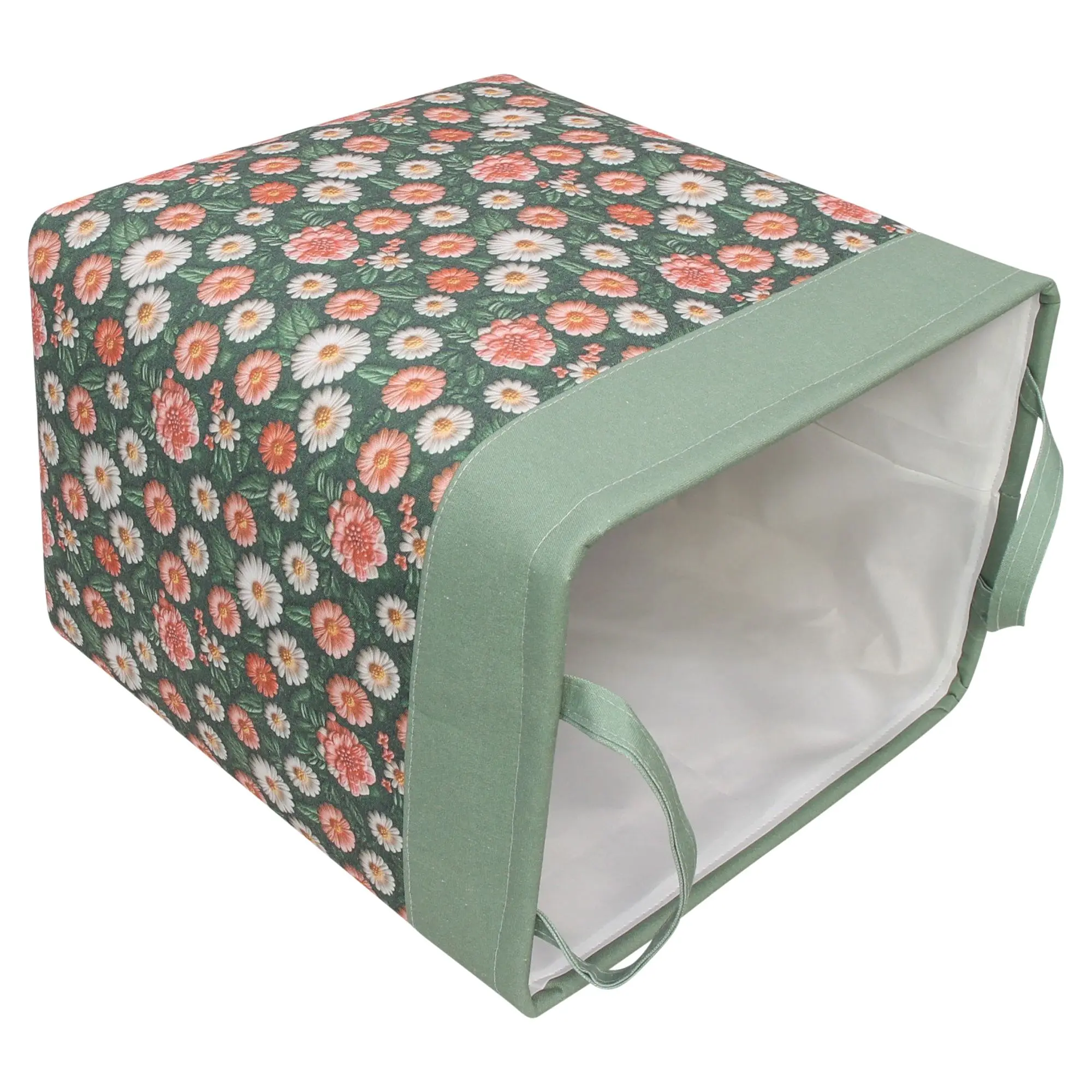 Acheter Panier en tissu "Fleurs", GM  dans la boutique en ligne de Frank Flechtwaren pour Balcon