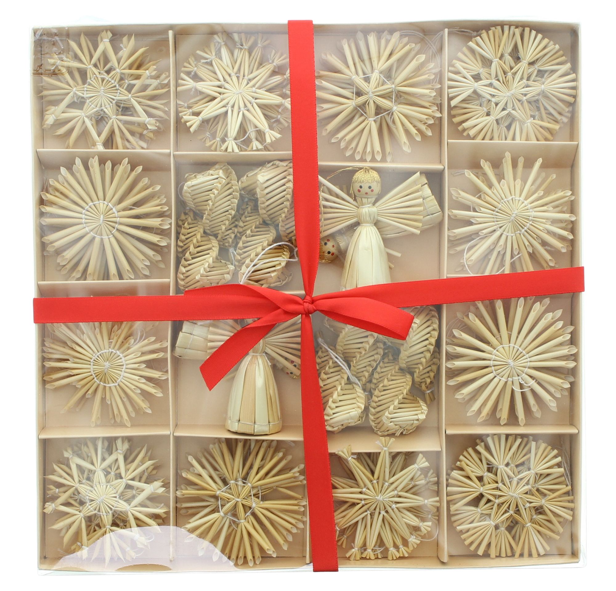 Acheter Lot de 60 déco en paille "tradition"  dans la boutique en ligne de Frank Flechtwaren pour Noël