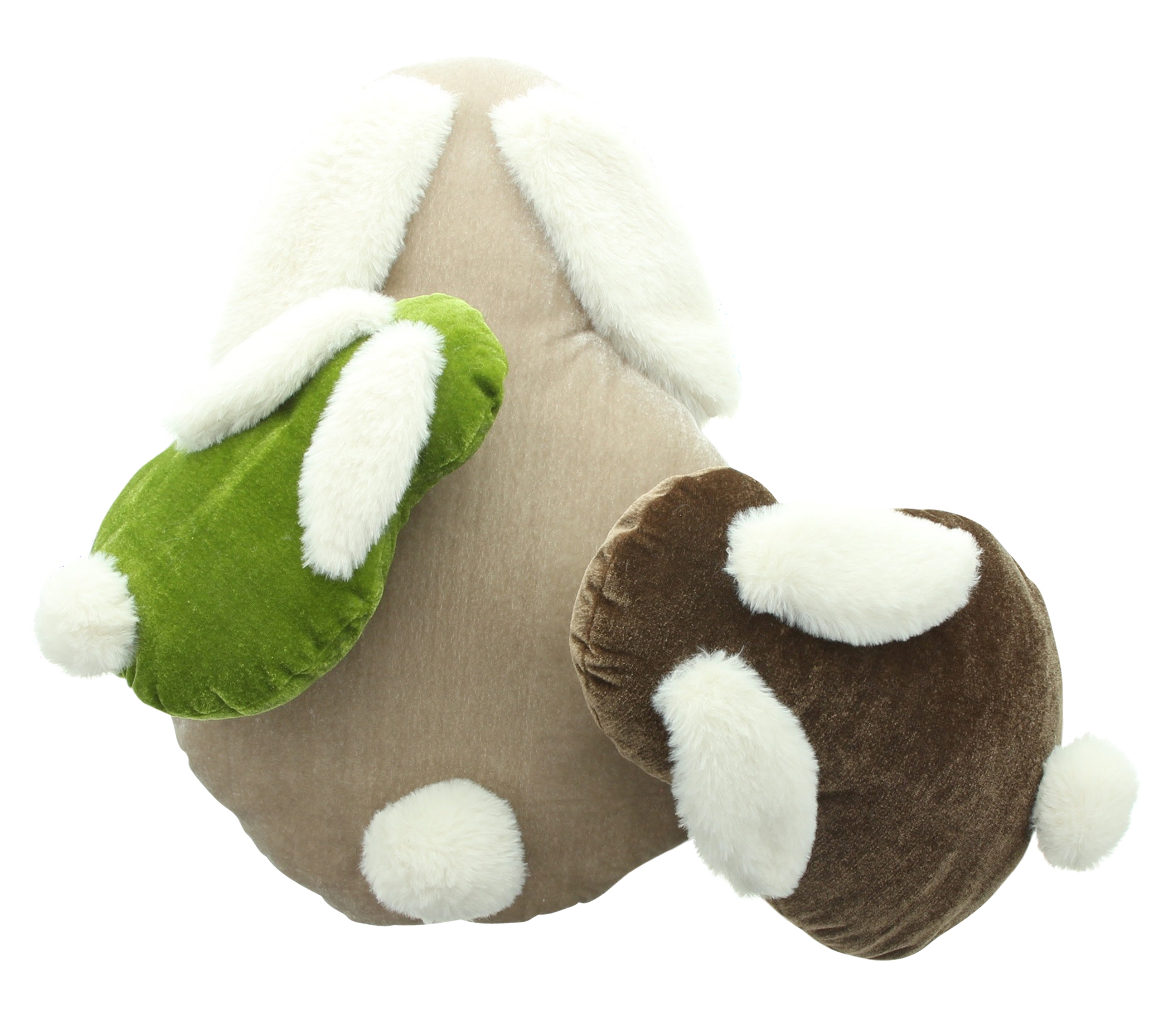 Acheter Lot de 3 lapins décoratifs "douillet"  dans la boutique en ligne de Frank Flechtwaren pour Coussins &amp; remplissages