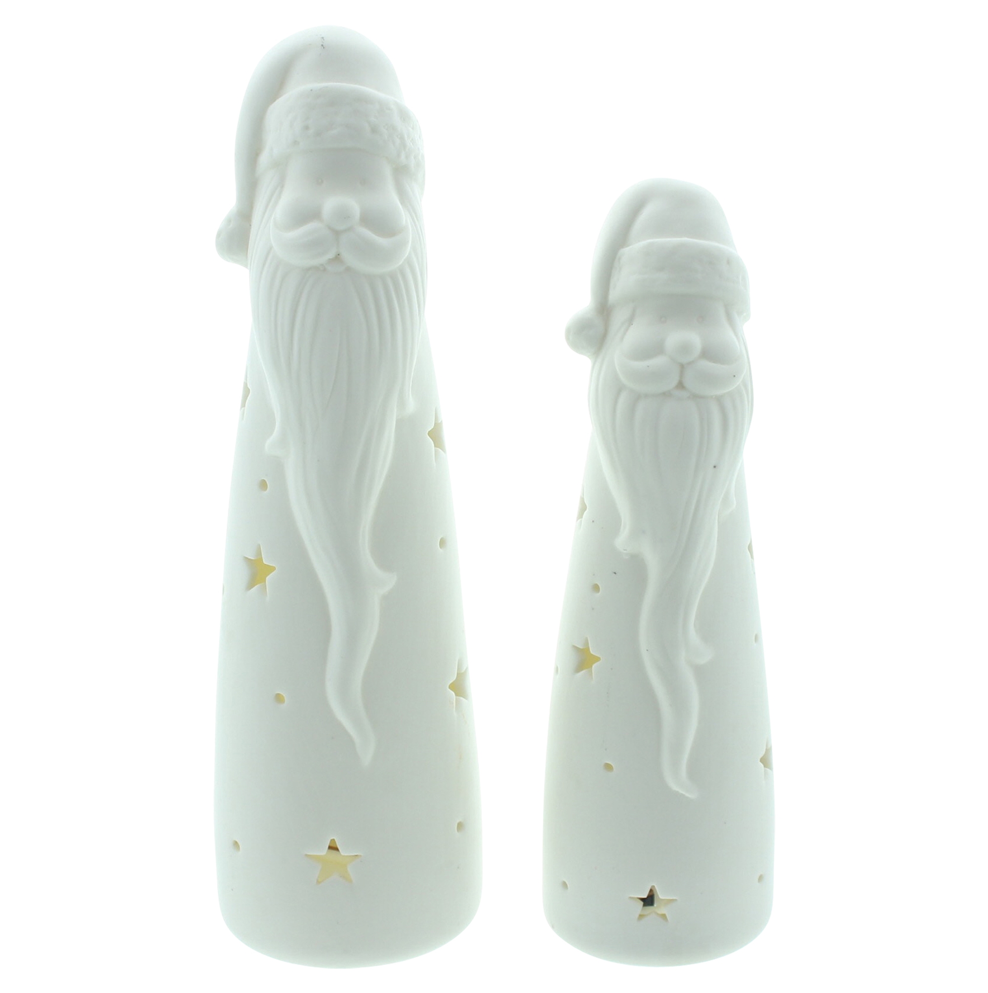 Acheter Lot de 2 Santas "White"  dans la boutique en ligne de Frank Flechtwaren