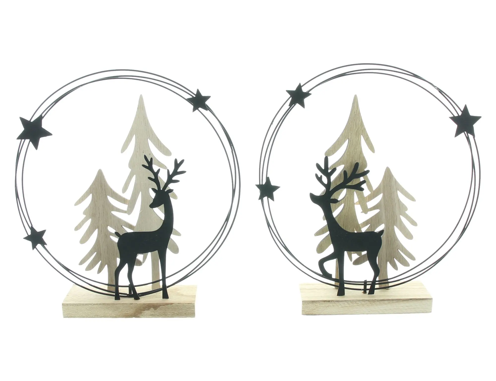 Acheter Lot de 2 décorations de Noël "forêt d'hiver"  dans la boutique en ligne de Frank Flechtwaren pour Figurines