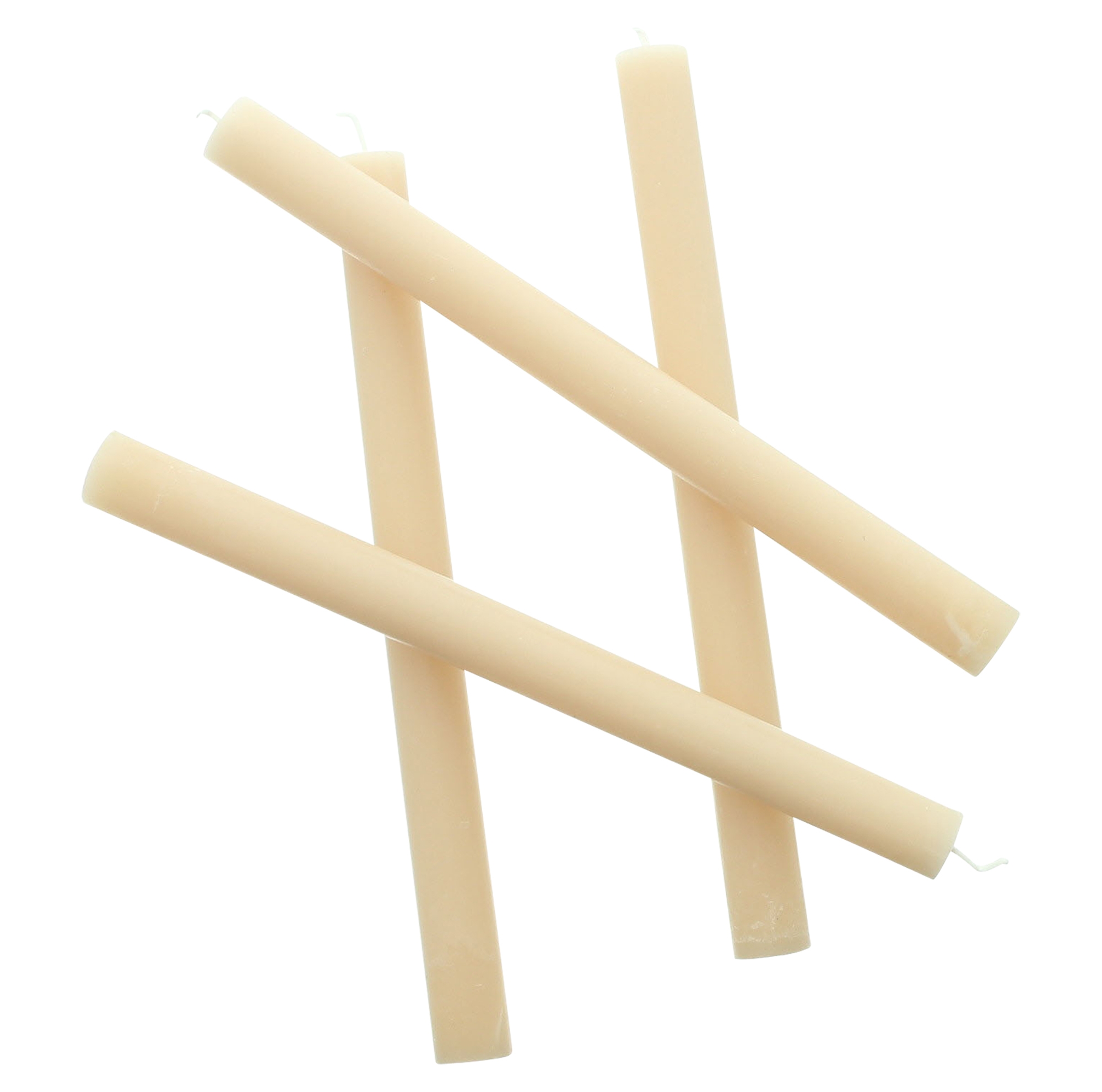 Acheter Lot de 4 bougies tiges "beige pastel"  dans la boutique en ligne de Frank Flechtwaren pour Bougies &amp; LEDs