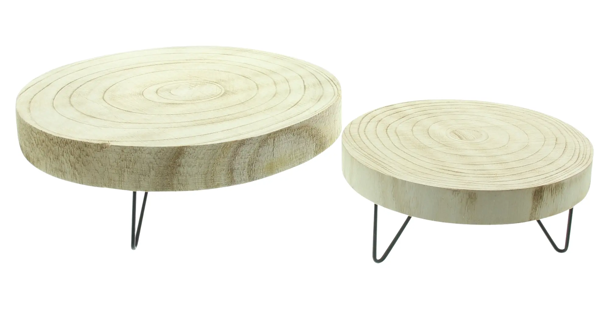 Acheter Lot de 2 disque en bois "nature"  dans la boutique en ligne de Frank Flechtwaren pour Table festive