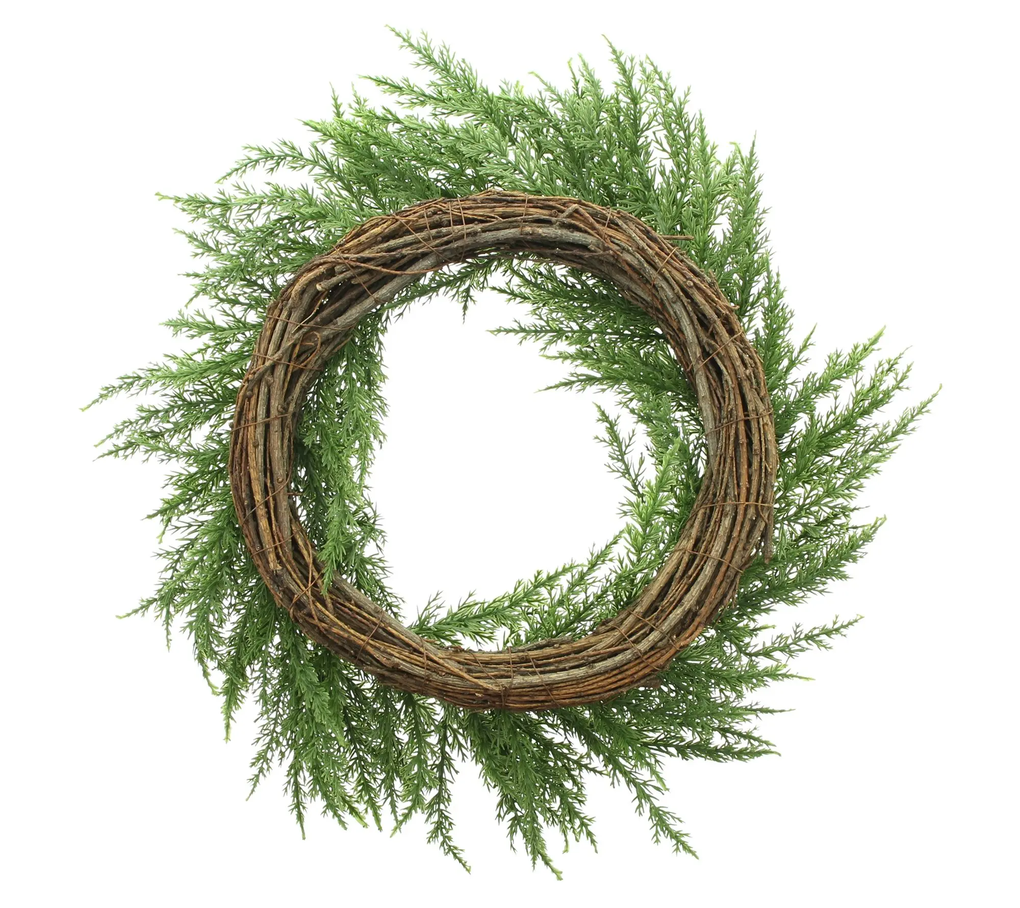 Acheter Couronne « Branches de cyprès »  dans la boutique en ligne de Frank Flechtwaren pour Couronnes de Noël