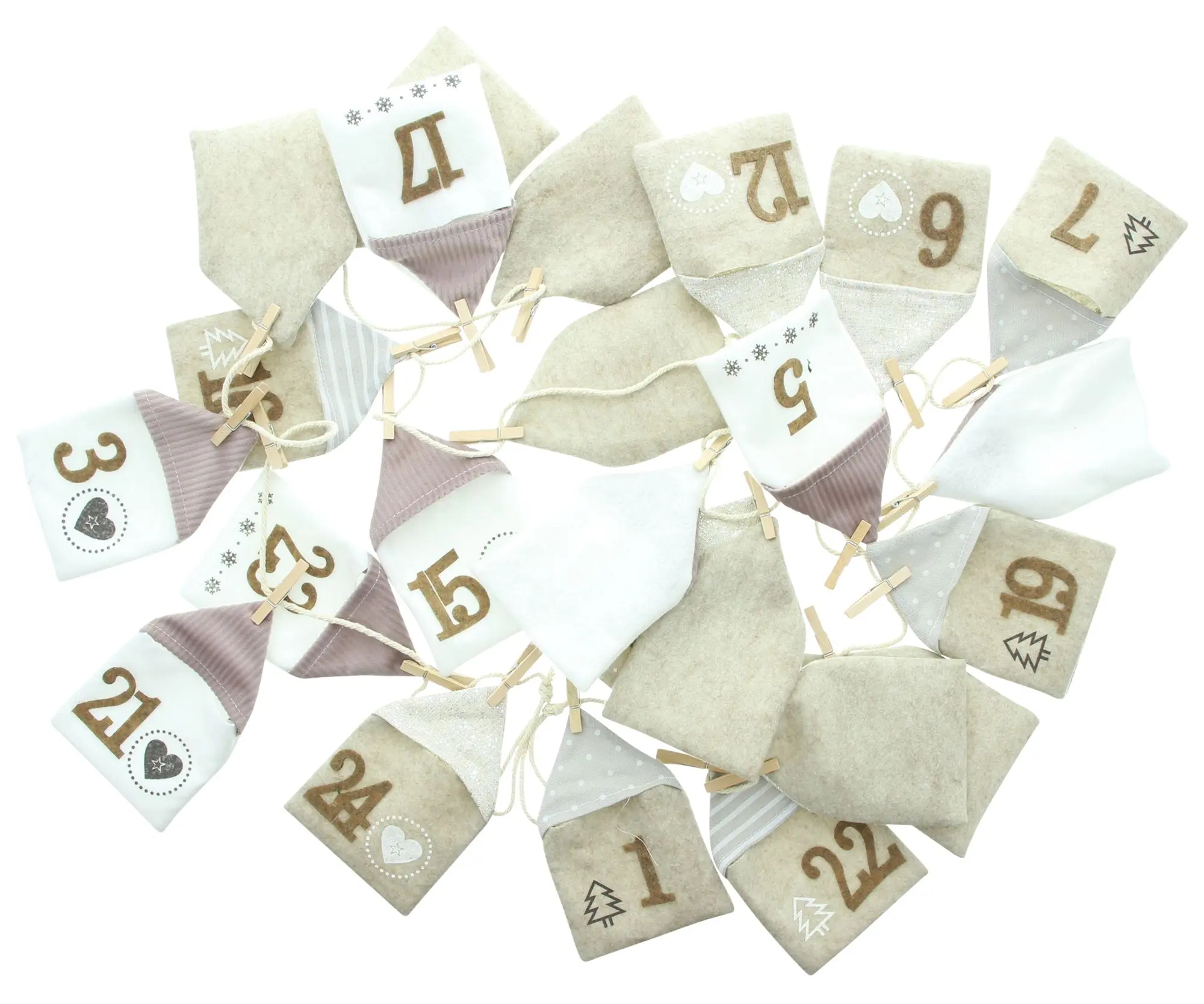 Acheter Calendrier de l'Avent "maisons de Noël"  dans la boutique en ligne de Frank Flechtwaren pour Calendriers de l'Avent
