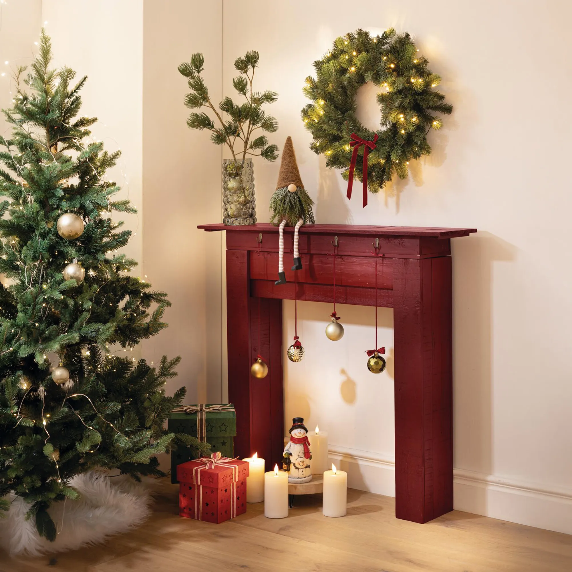 Acheter Console de cheminée « Rustical Red » dans la boutique en ligne de Frank Flechtwaren
