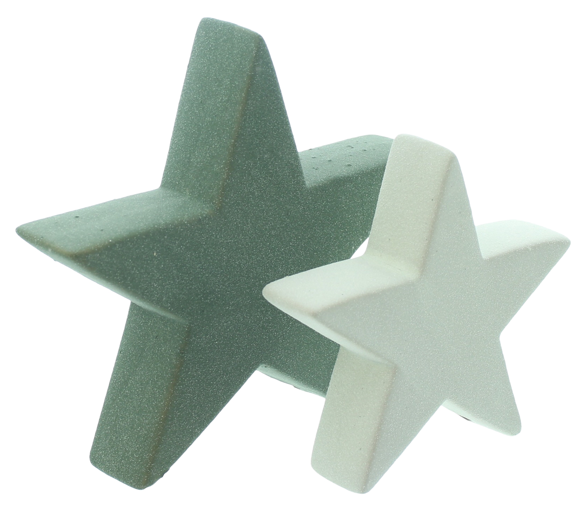 Acheter Lot de 2 étoiles "vert"  dans la boutique en ligne de Frank Flechtwaren pour Étoiles