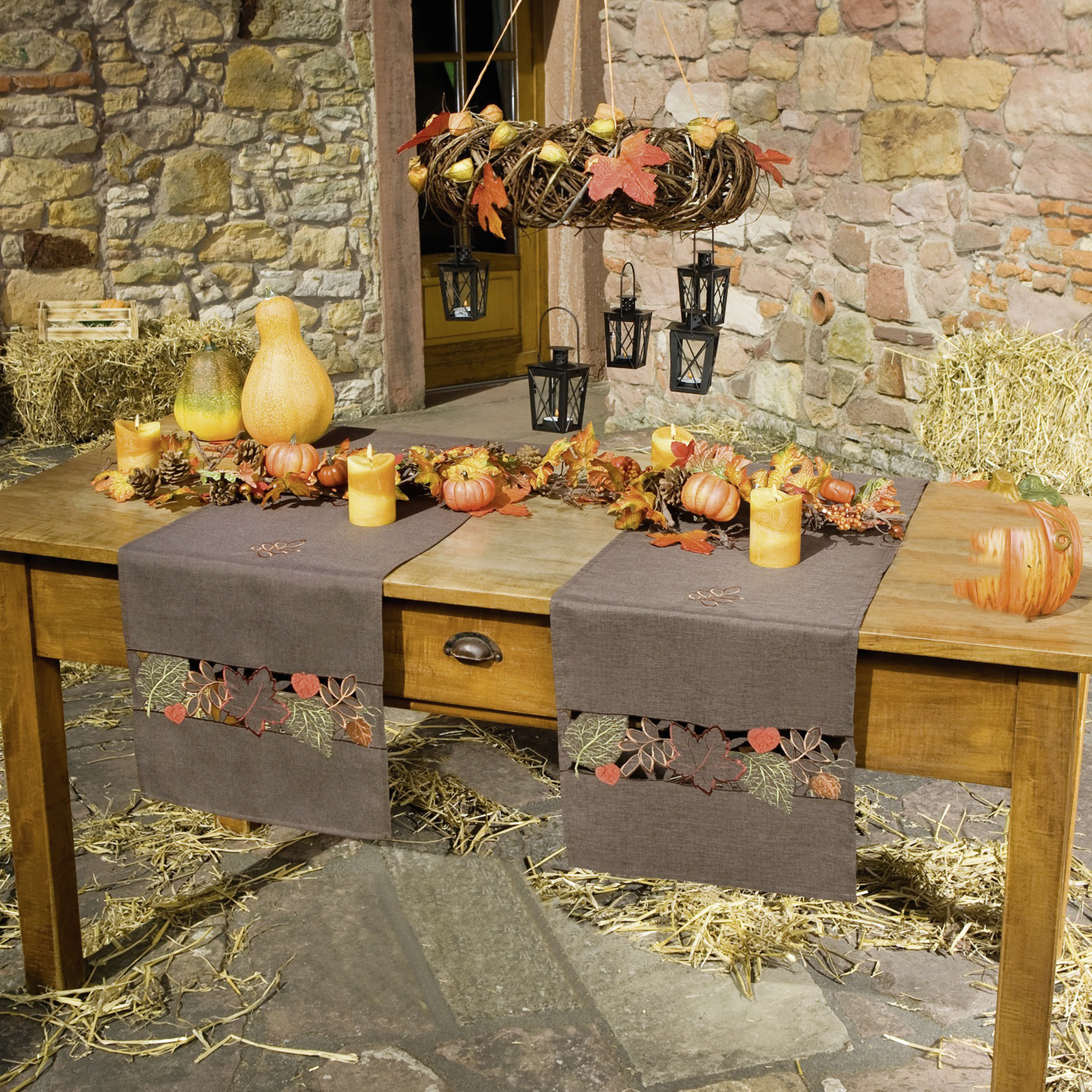 Acheter Chemin de table "automne", brun  dans la boutique en ligne de Frank Flechtwaren