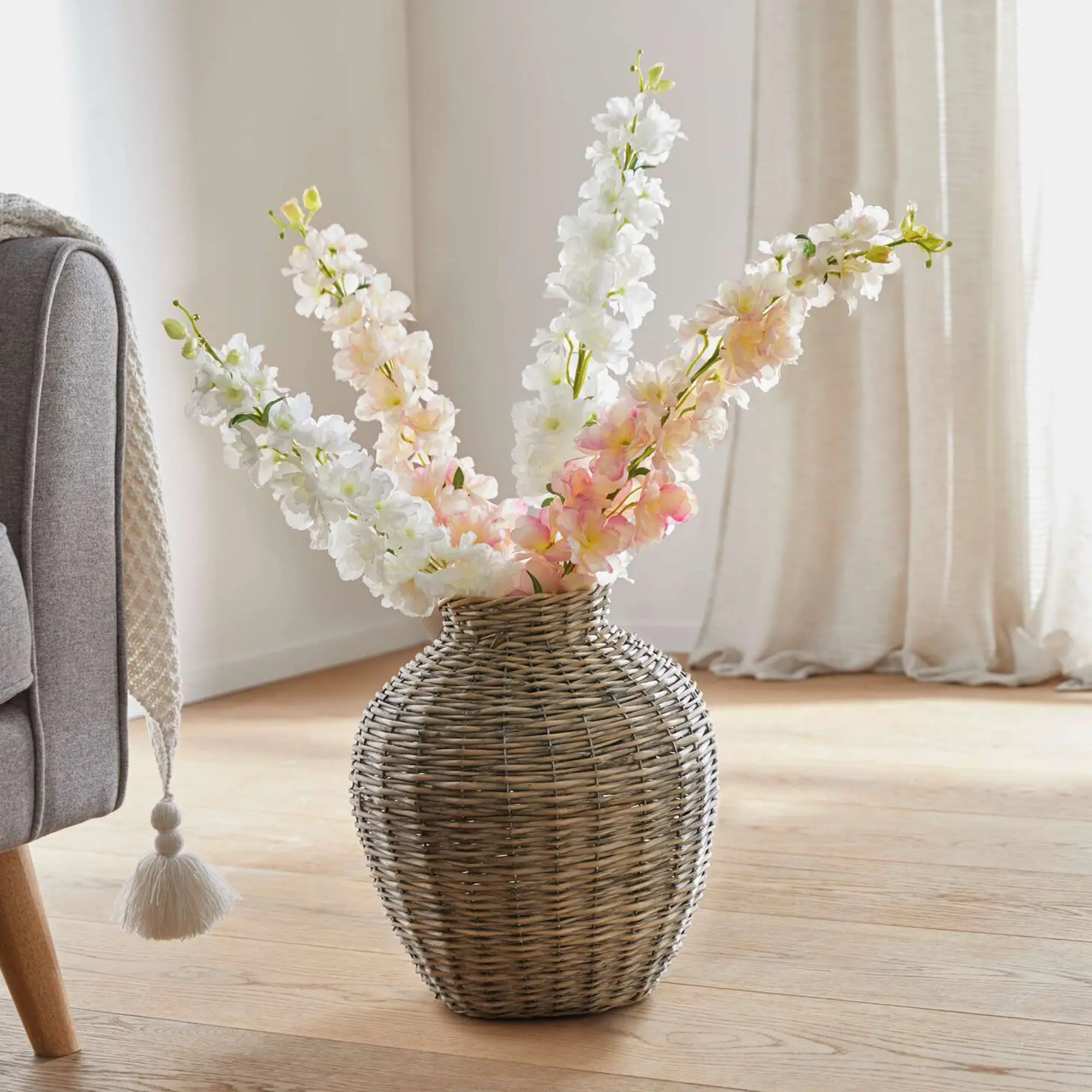 Acheter lot de 2 fleurs artificielles "delphinium"  dans la boutique en ligne de Frank Flechtwaren pour Plantes artificielles
