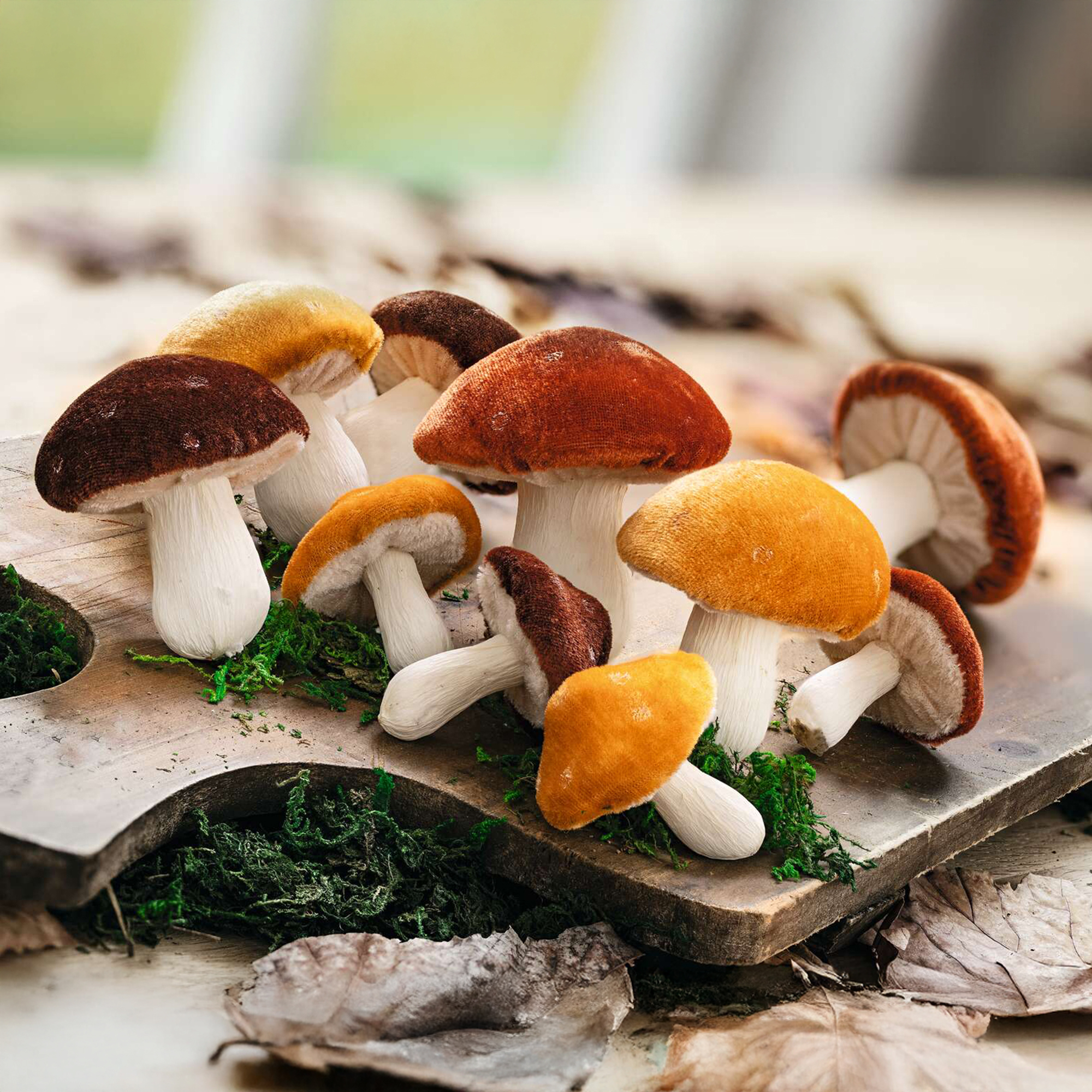 Acheter Lot de 10 champignons "Velvet"  dans la boutique en ligne de Frank Flechtwaren pour Automne